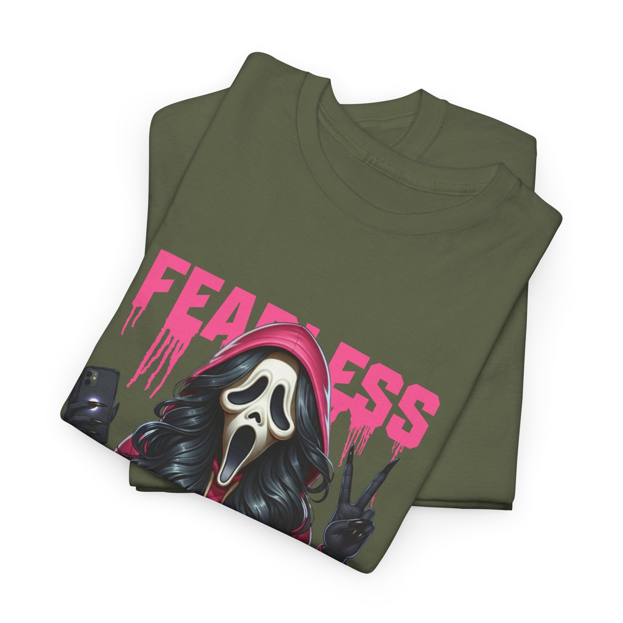(DESIGN ON FRONT) Fearless in Recovery Tee, Support Shirt, Gift for Friends, Addiction Awareness, Motivational T-Shirt, Recovery Advocate Wear