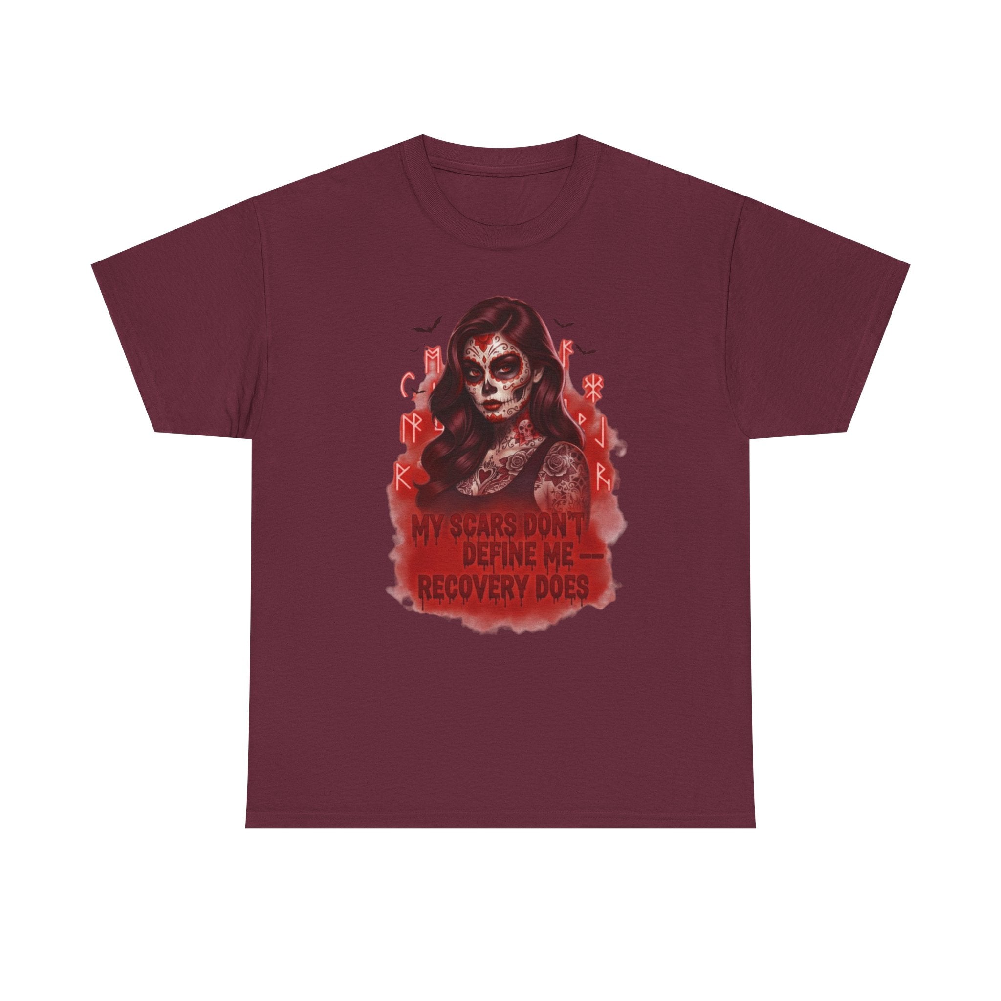 Vibrant Recovery Tee: Embrace Resilience, Unisex Heavy Cotton Tee for Confidence, Motivational T-Shirt, Recovery Shirt, Empowerment Wear