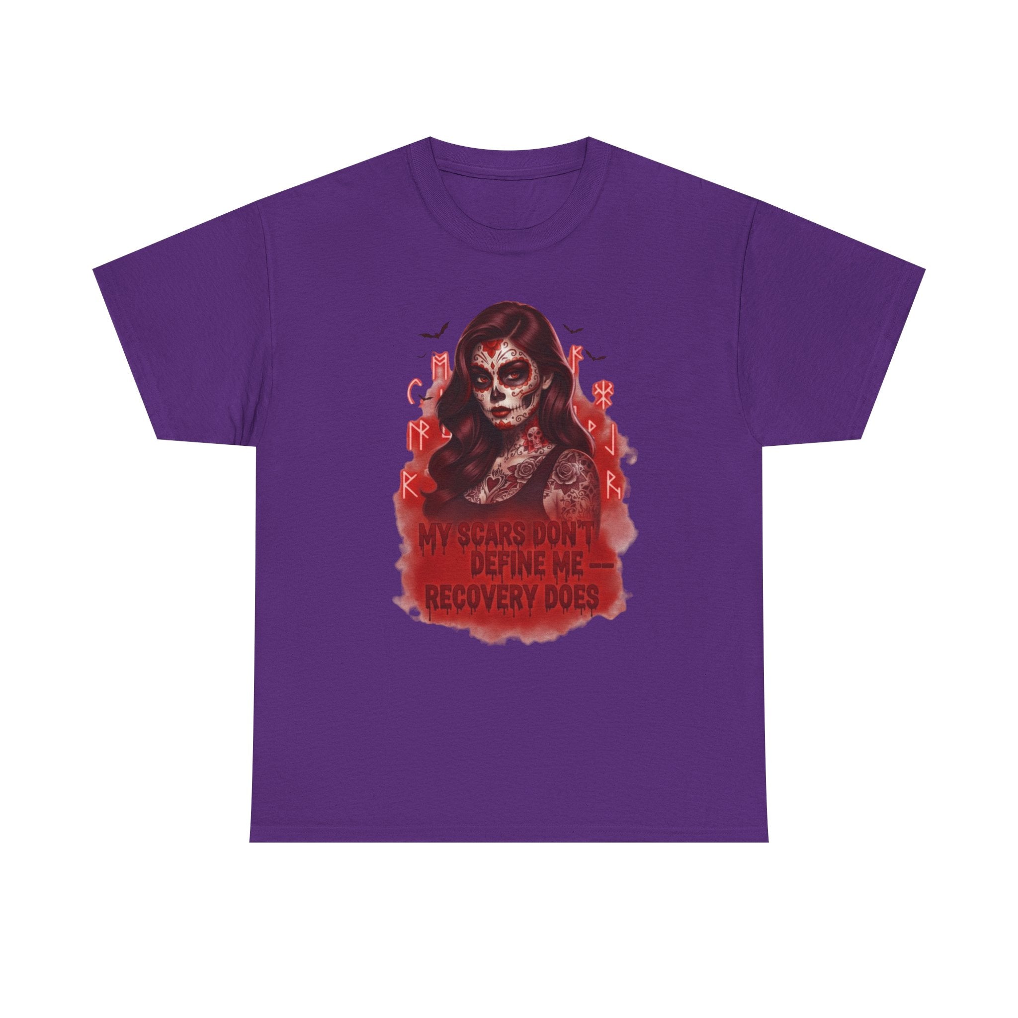 Vibrant Recovery Tee: Embrace Resilience, Unisex Heavy Cotton Tee for Confidence, Motivational T-Shirt, Recovery Shirt, Empowerment Wear