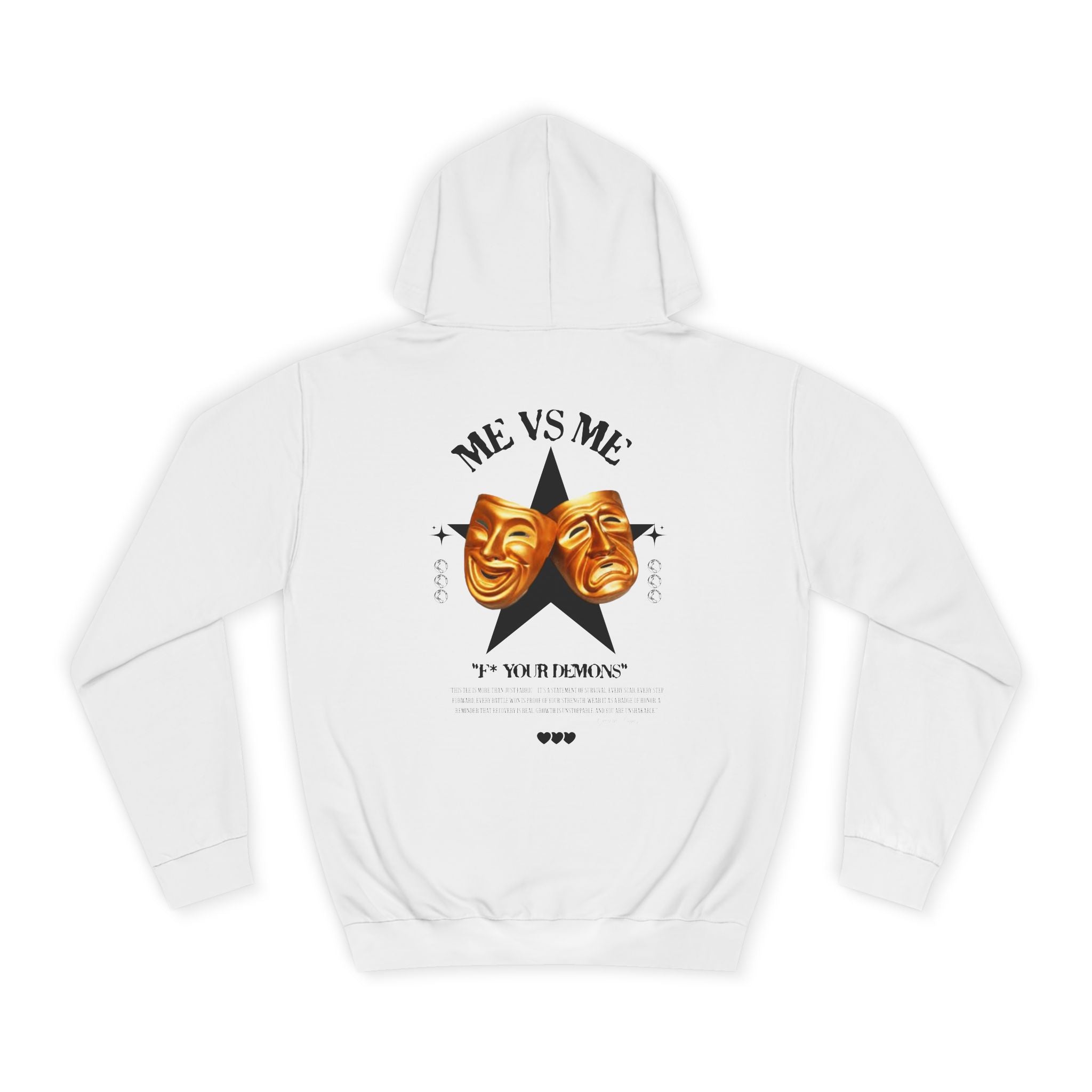 Unisex College Hoodie with Artistic Design, Cozy Casual Wear, Perfect for College Students, Gift for Friends, Vibrant Graphic Sweatshirt