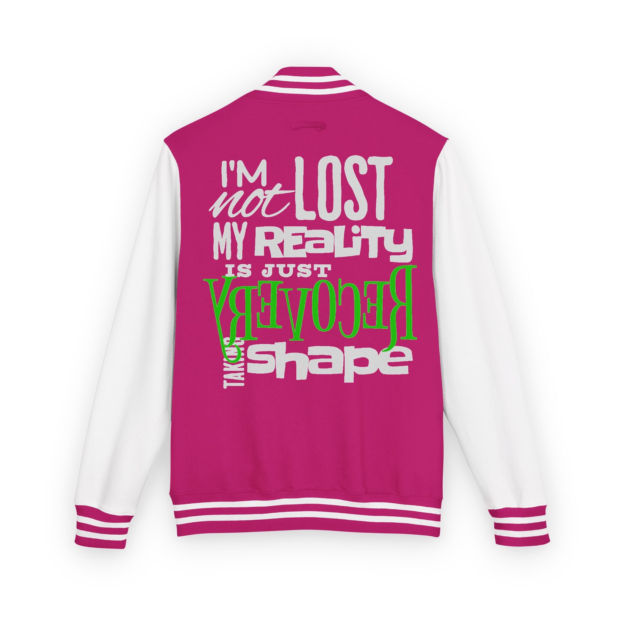 Unisex Heavyweight Letterman Jacket - Retro Inspired, Casual Wear, Perfect Gift for Friends, Motivational Statement, Unisex Fashion