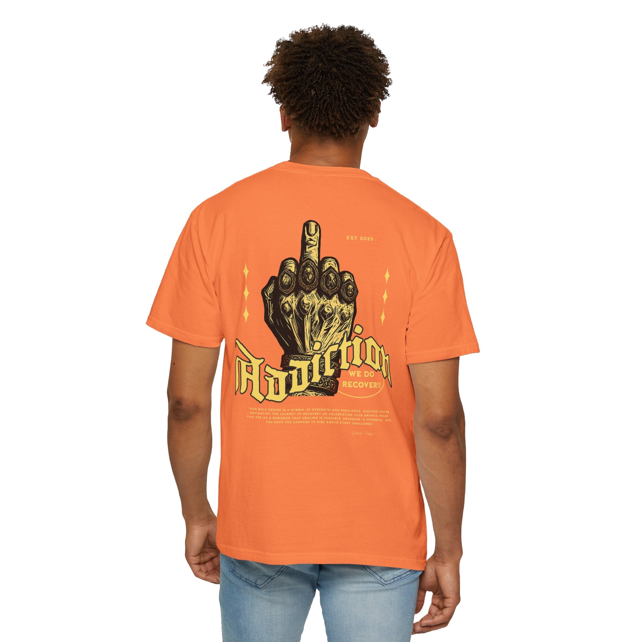 (DESIGN PRINT ON BACK)  F* Addiction Tee, Great for Casual Outfits, Gift for Alternative Fashion