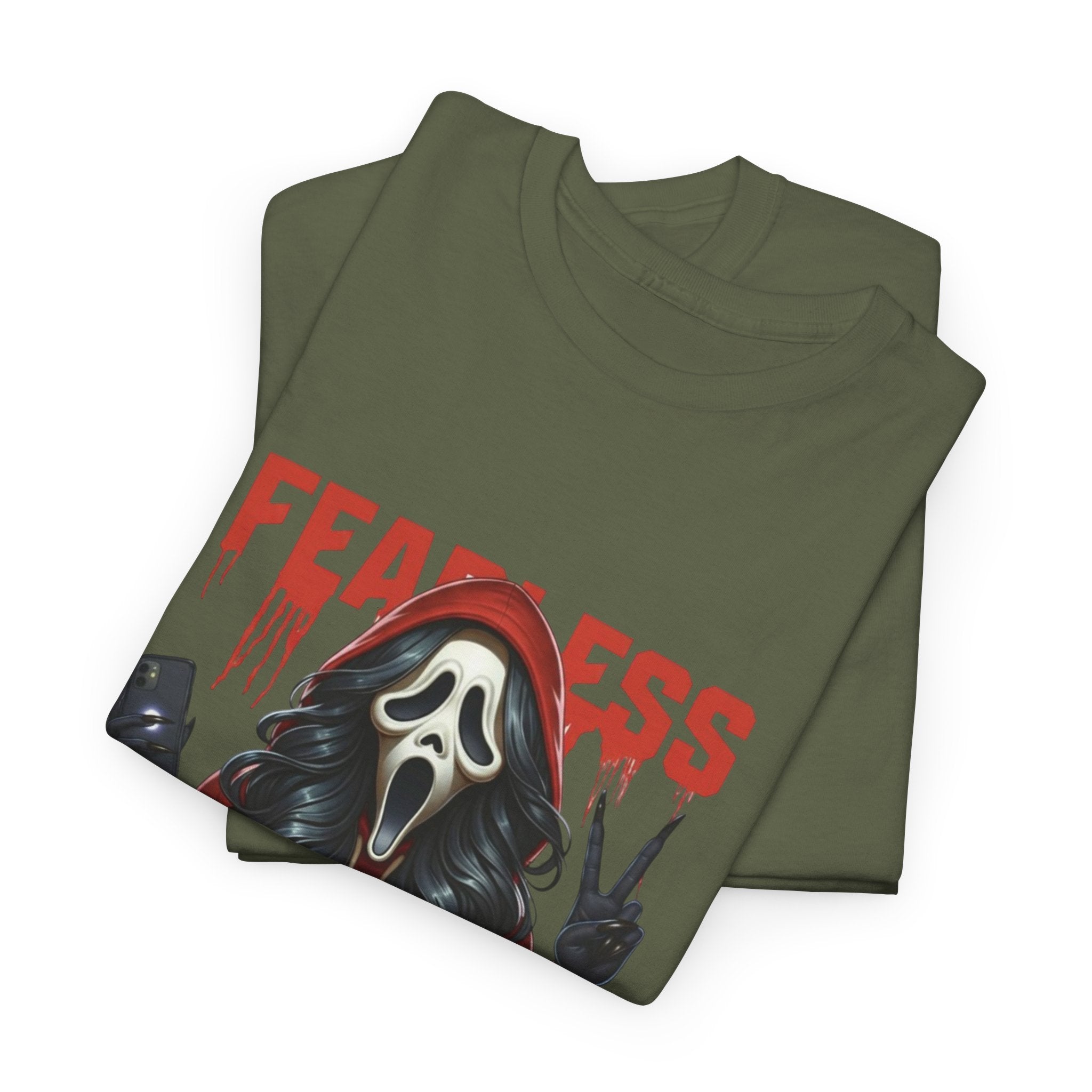 (DESIGN ON FRONT) Fearless in Recovery Unisex Heavy Cotton Tee