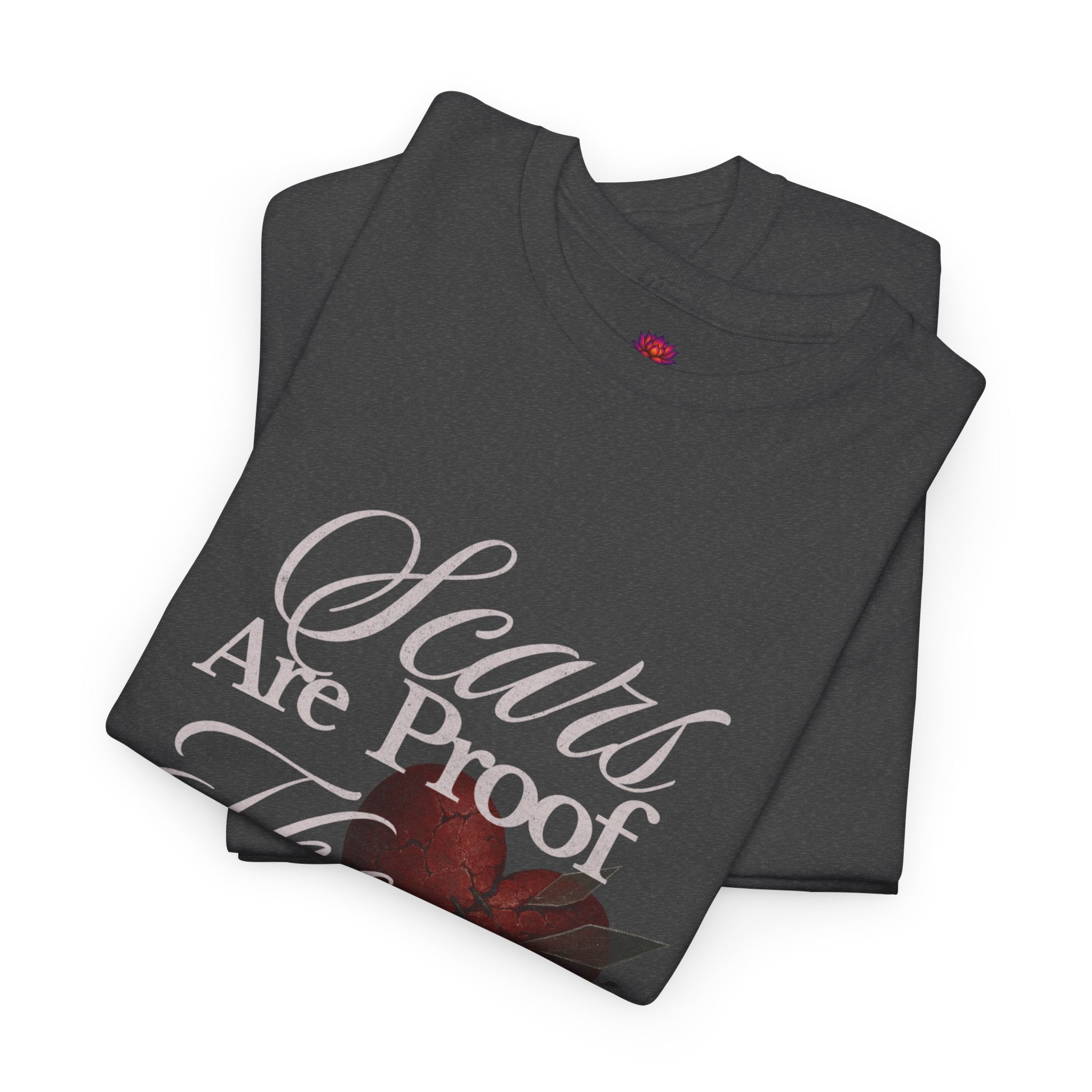 (DESIGN ON FRONT) Heartfelt Inspirational Unisex Tee, Motivational T-Shirt, Healing Message Shirt, Gift for Friends, Self-Care Apparel