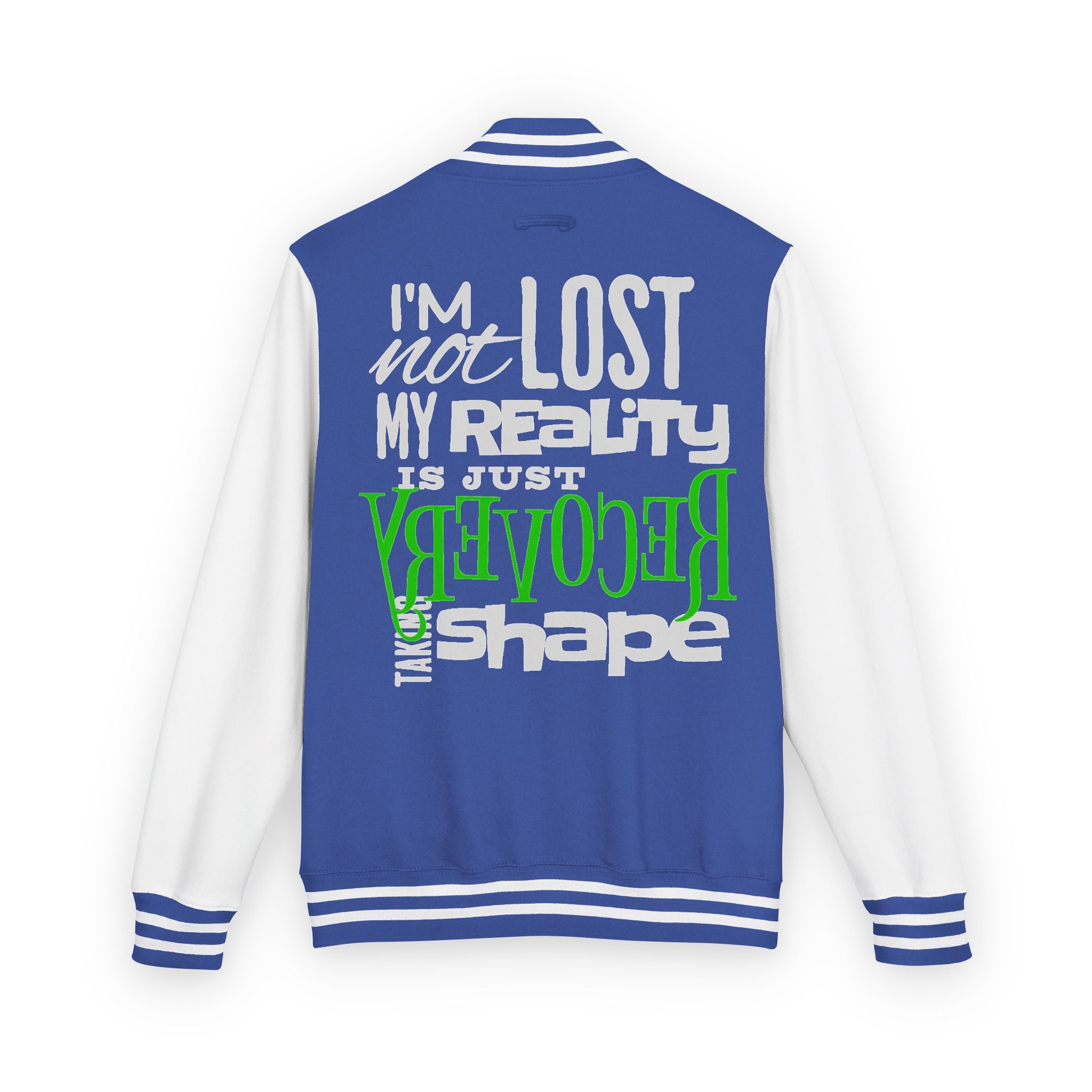 Unisex Heavyweight Letterman Jacket - Retro Inspired, Casual Wear, Perfect Gift for Friends, Motivational Statement, Unisex Fashion