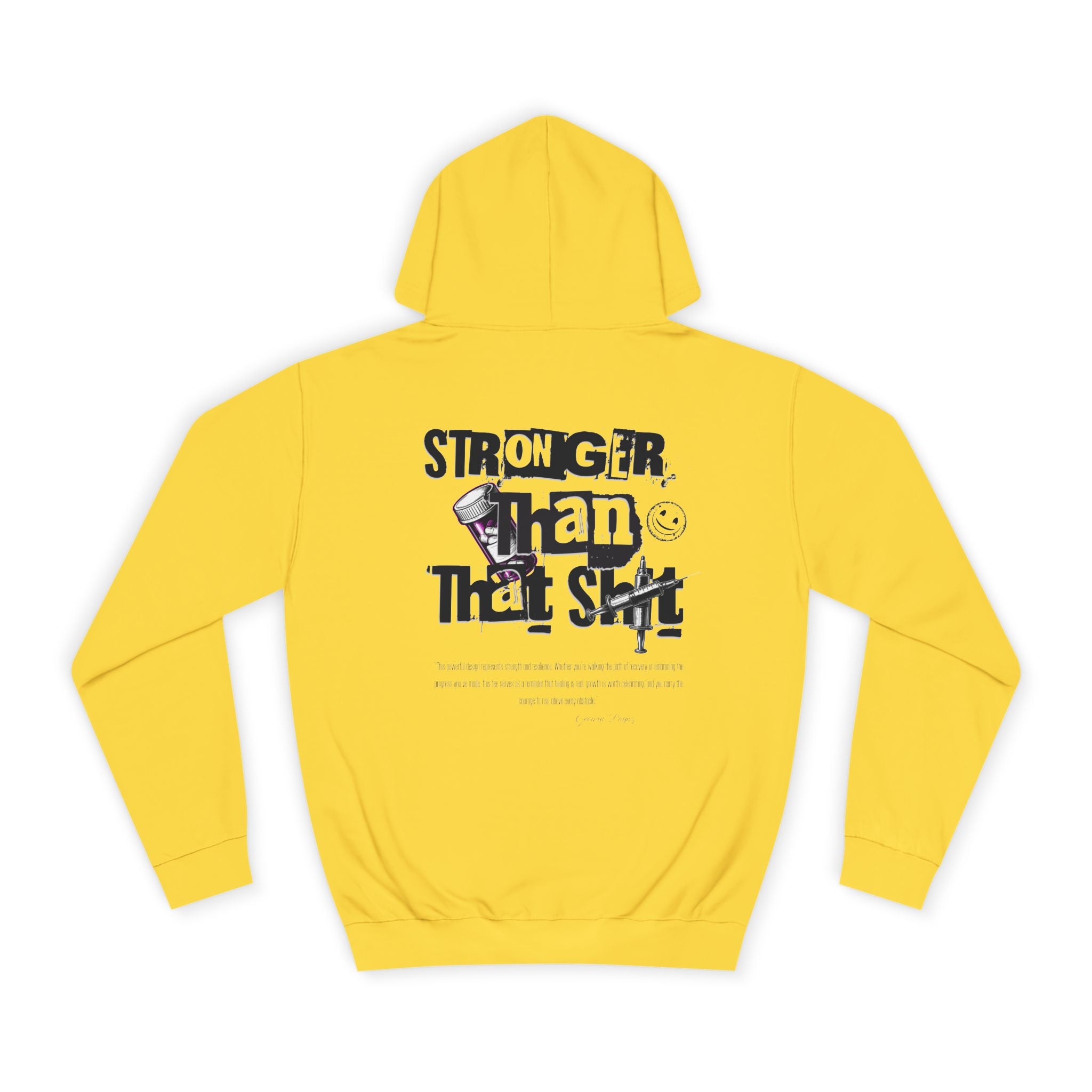 Vibrant Motivational College Hoodie, Unisex Apparel for Students, Perfect for Graduation, Casual Wear, Inspiring Gift for Friends