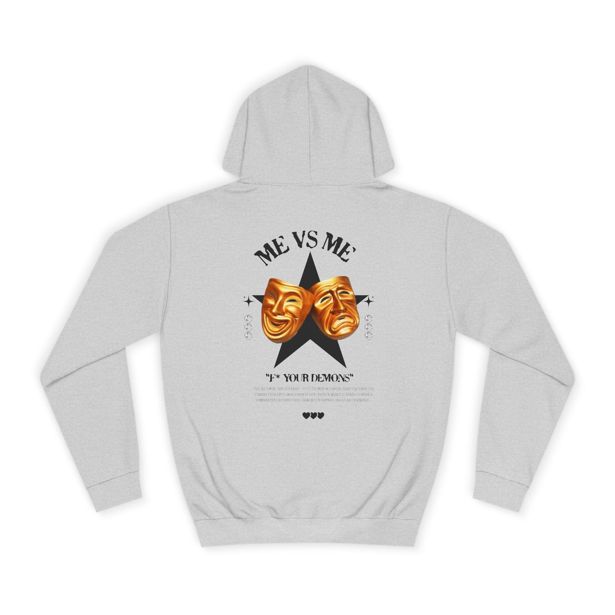 Unisex College Hoodie with Artistic Design, Cozy Casual Wear, Perfect for College Students, Gift for Friends, Vibrant Graphic Sweatshirt