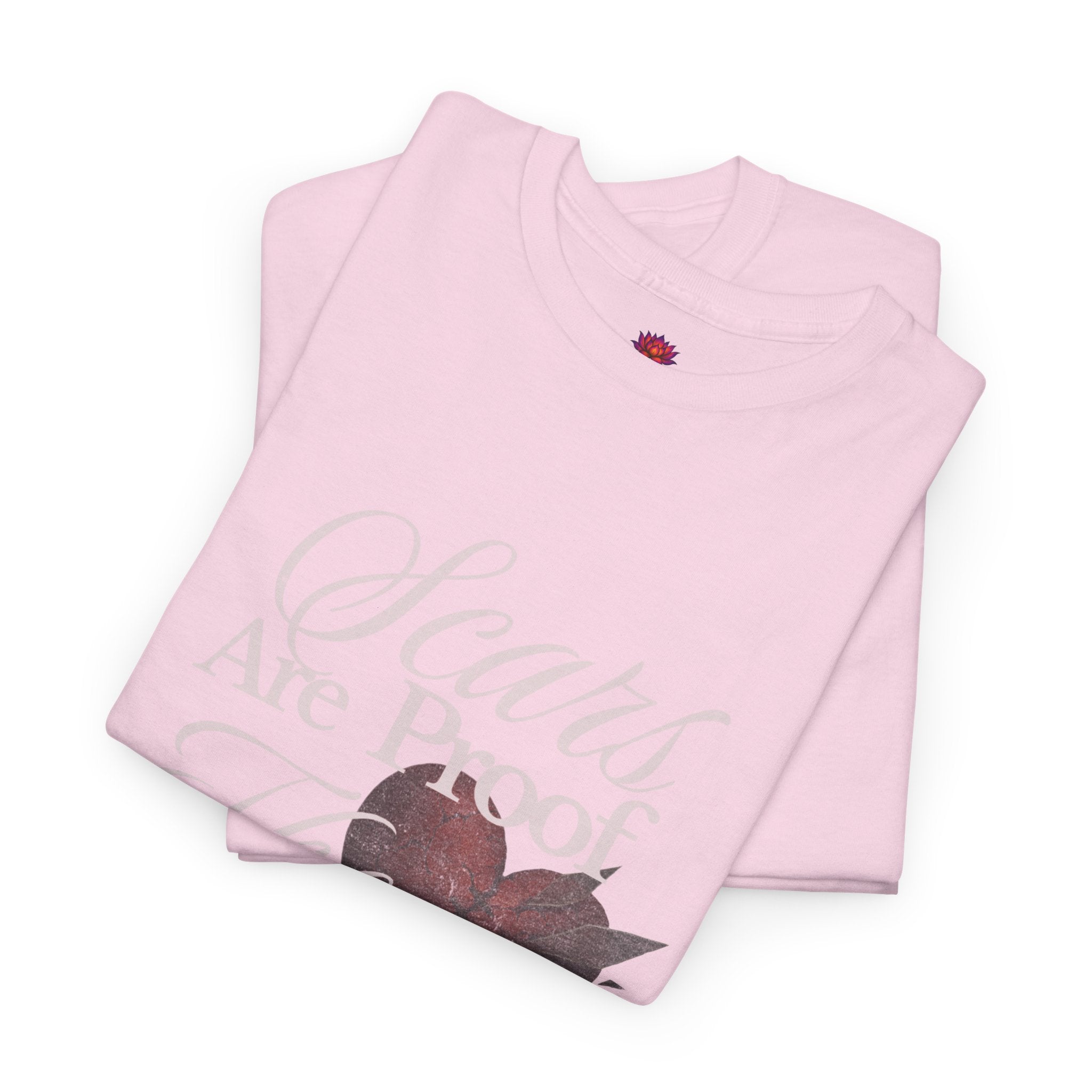 (DESIGN ON FRONT) Heartfelt Inspirational Unisex Tee, Motivational T-Shirt, Healing Message Shirt, Gift for Friends, Self-Care Apparel