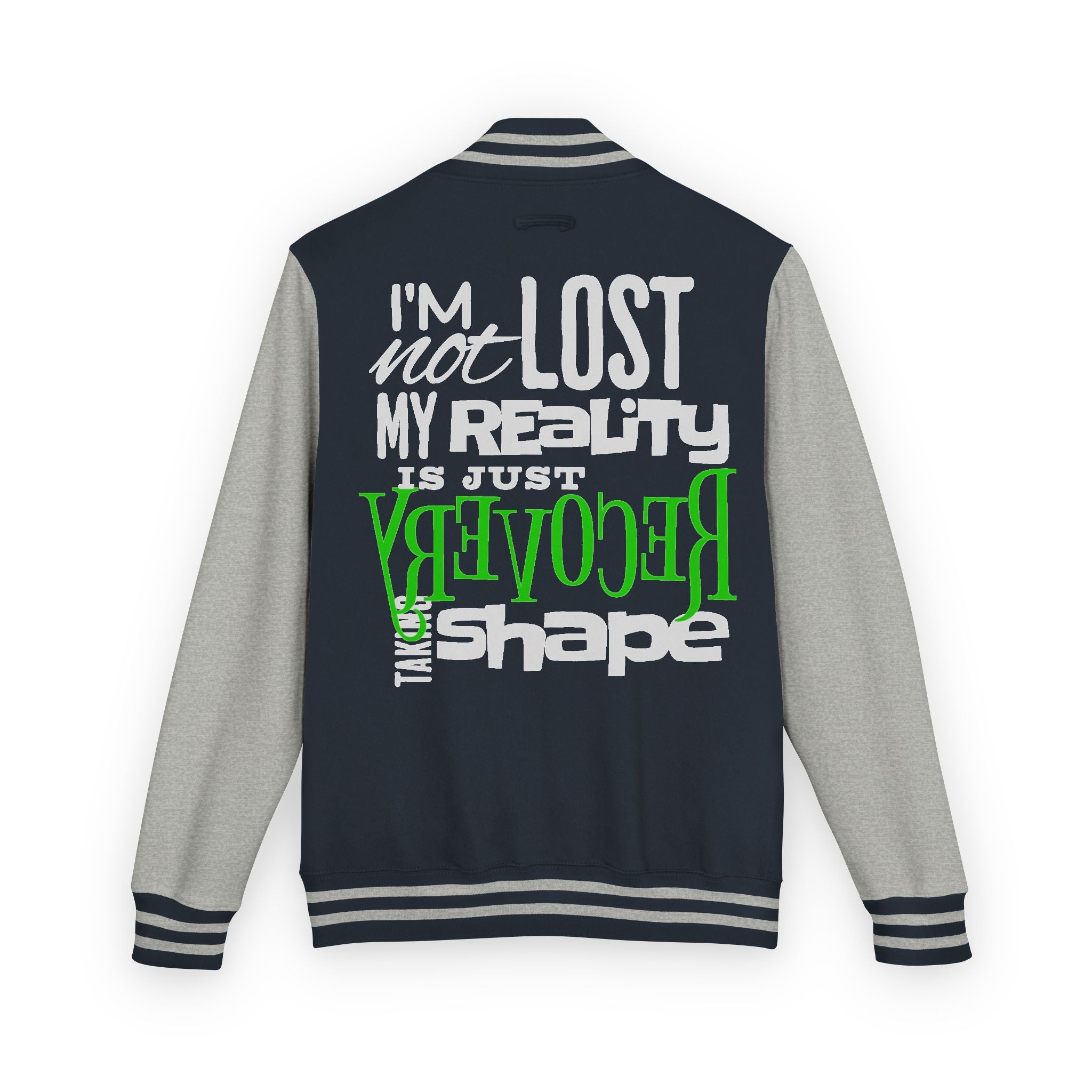 Unisex Heavyweight Letterman Jacket - Retro Inspired, Casual Wear, Perfect Gift for Friends, Motivational Statement, Unisex Fashion