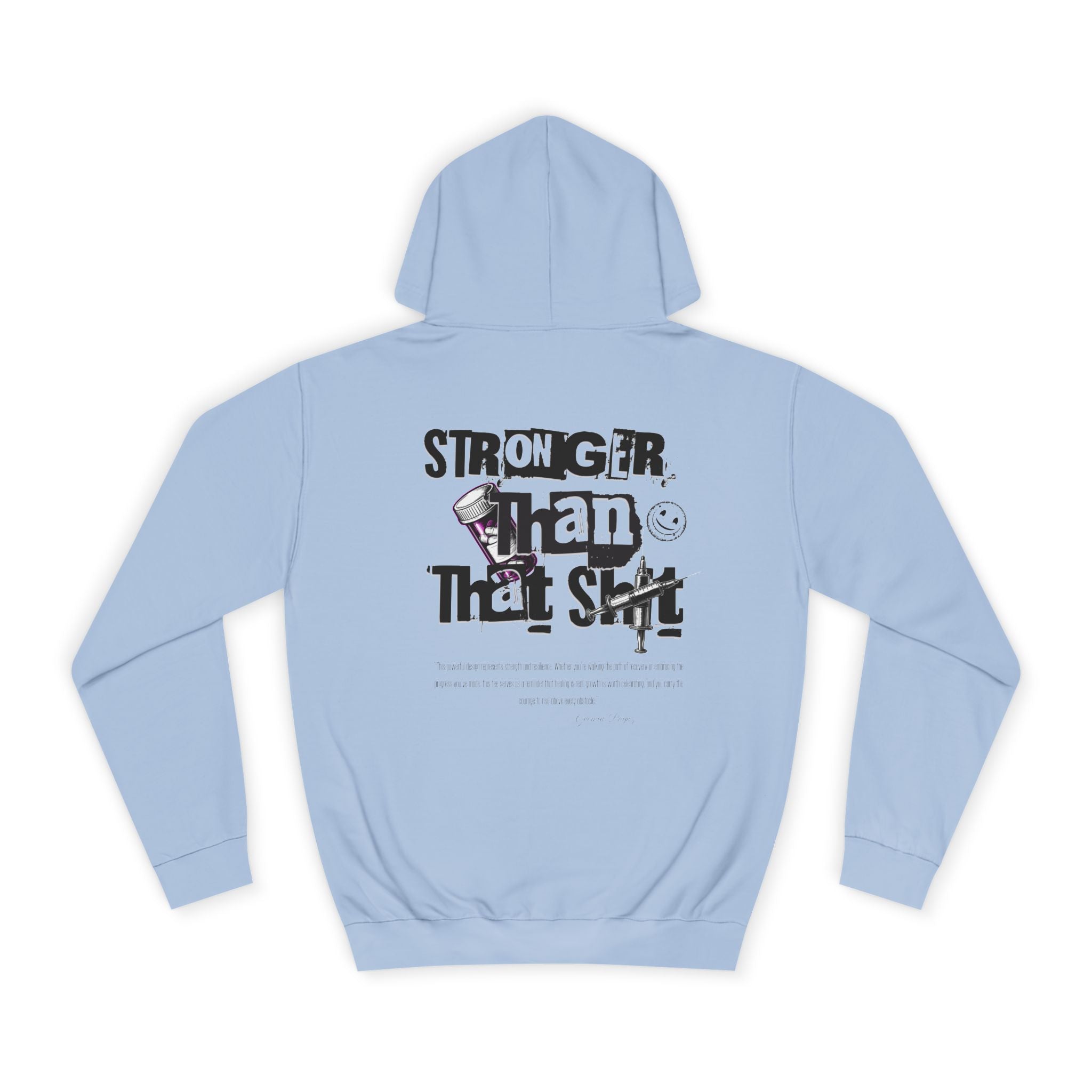 Vibrant Motivational College Hoodie, Unisex Apparel for Students, Perfect for Graduation, Casual Wear, Inspiring Gift for Friends