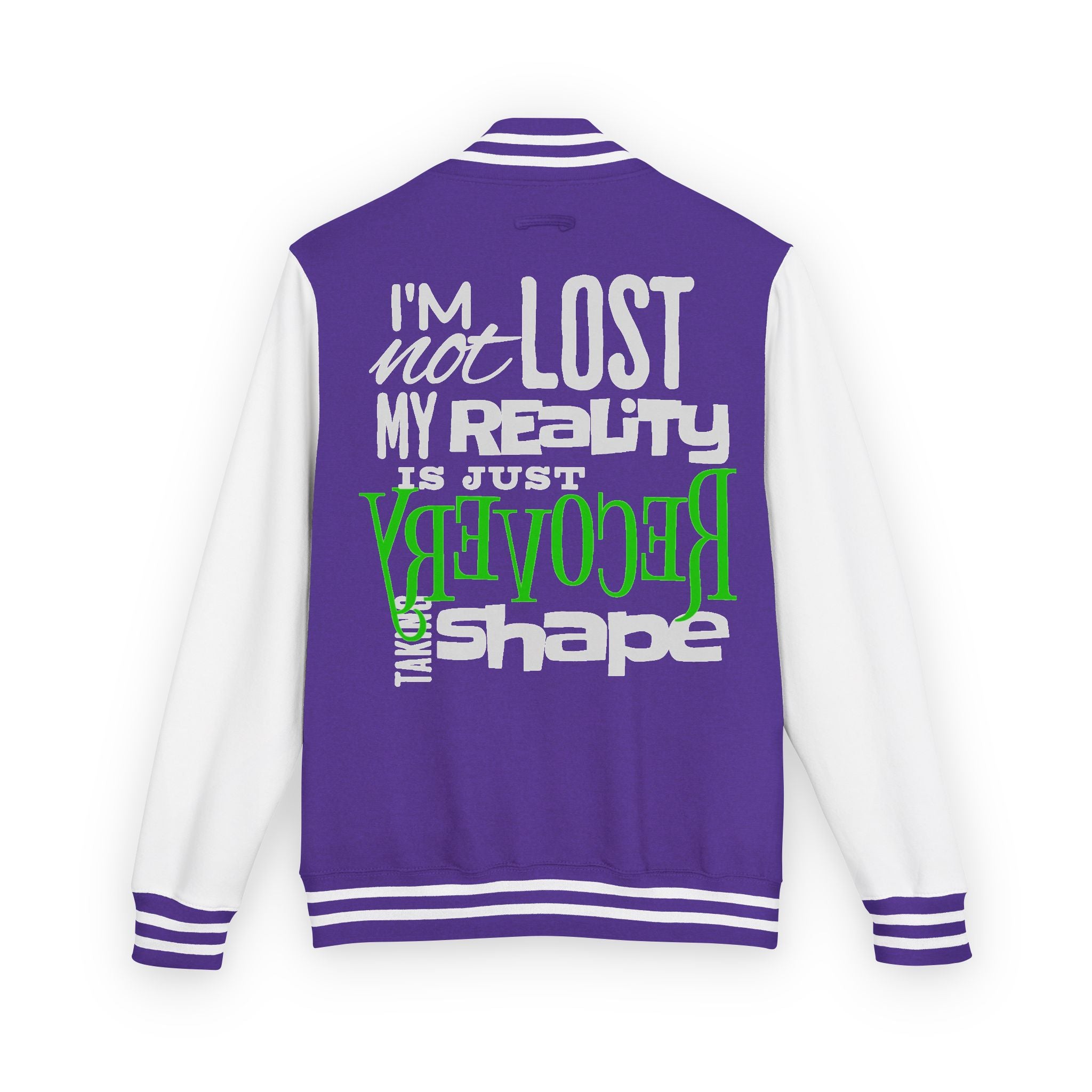 Unisex Heavyweight Letterman Jacket - Retro Inspired, Casual Wear, Perfect Gift for Friends, Motivational Statement, Unisex Fashion