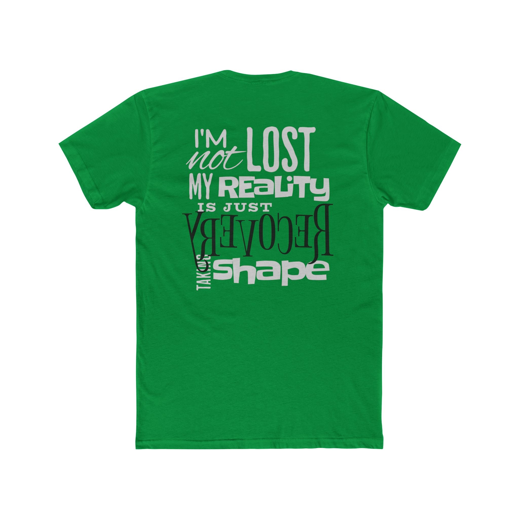 (DESIGN PRINT ON BACK) Unisex Recovery Quote Tee, Cotton Crew T-Shirt, Motivational Gift, Recovery Journey Apparel, Inspirational Quote Shirt, Self-Care Tee
