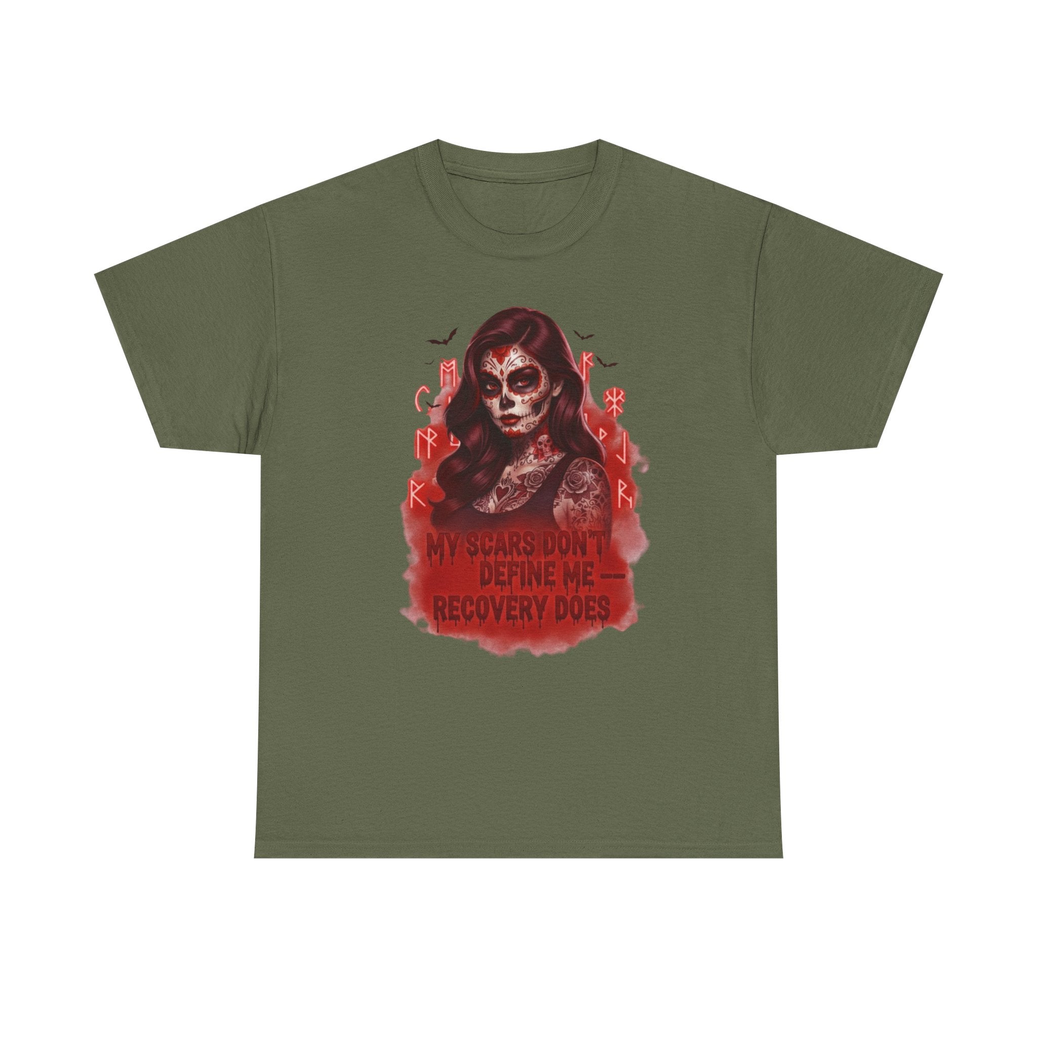 Vibrant Recovery Tee: Embrace Resilience, Unisex Heavy Cotton Tee for Confidence, Motivational T-Shirt, Recovery Shirt, Empowerment Wear
