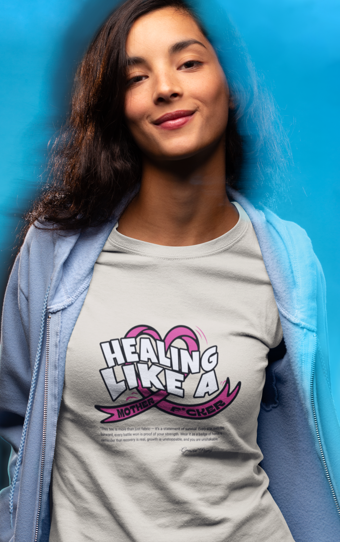 (DESIGN PRINT ON FRONT)  Healing Like A Mother Unisex Softstyle T-Shirt, Inspirational Tee, Gift for Moms, Positive Vibe Shirt, Casual Wear, Healing Message