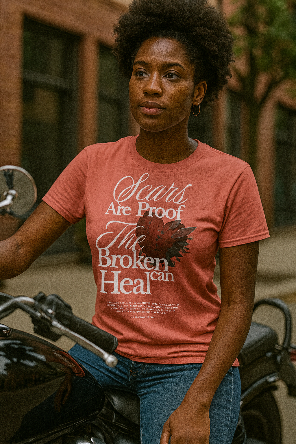 (DESIGN ON FRONT) Heartfelt Inspirational Unisex Tee, Motivational T-Shirt, Healing Message Shirt, Gift for Friends, Self-Care Apparel