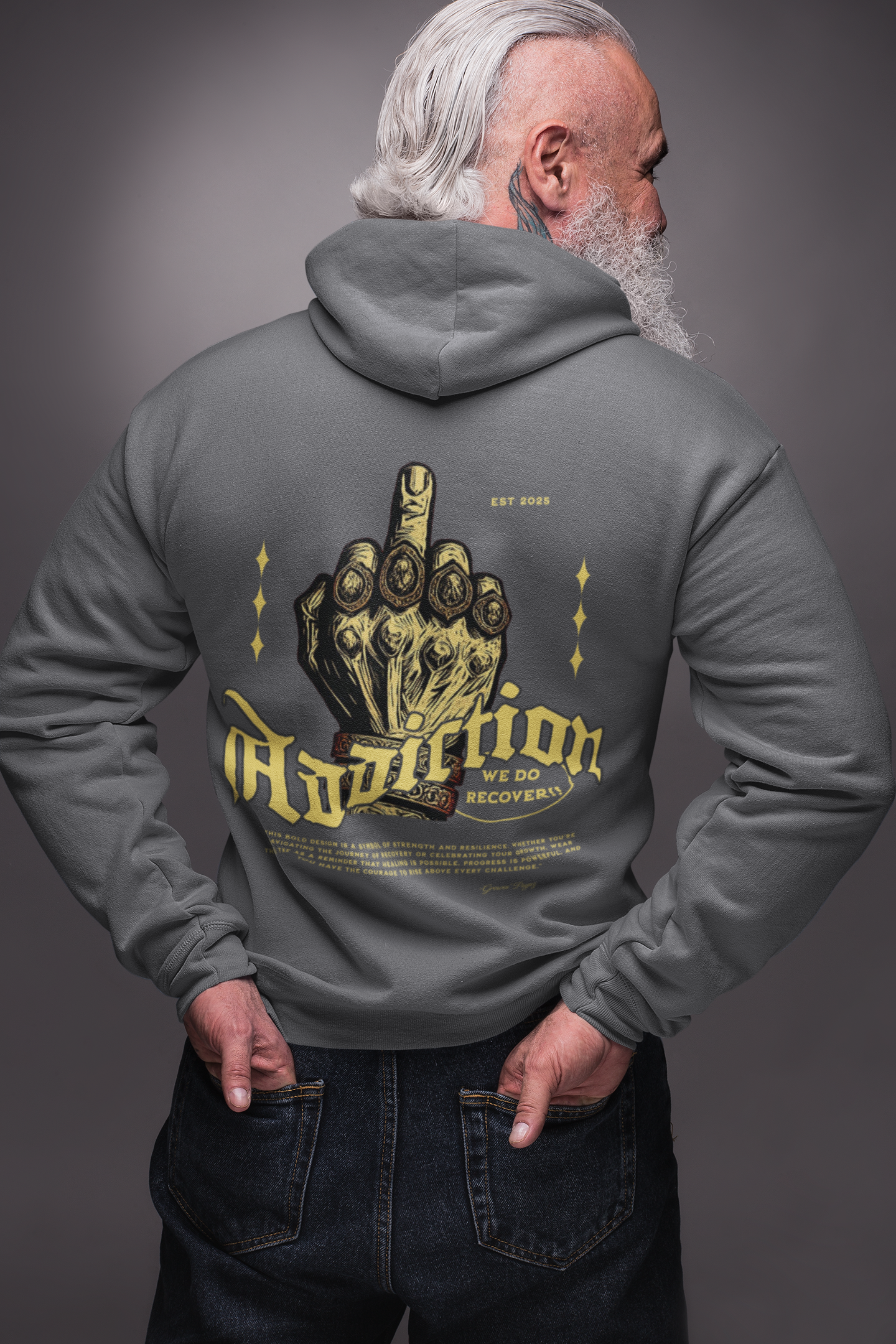 Addiction Unisex College Hoodie - Cozy Streetwear, Gift for Students, Casual Fashion, Graphic Pullover, Perfect for College Events