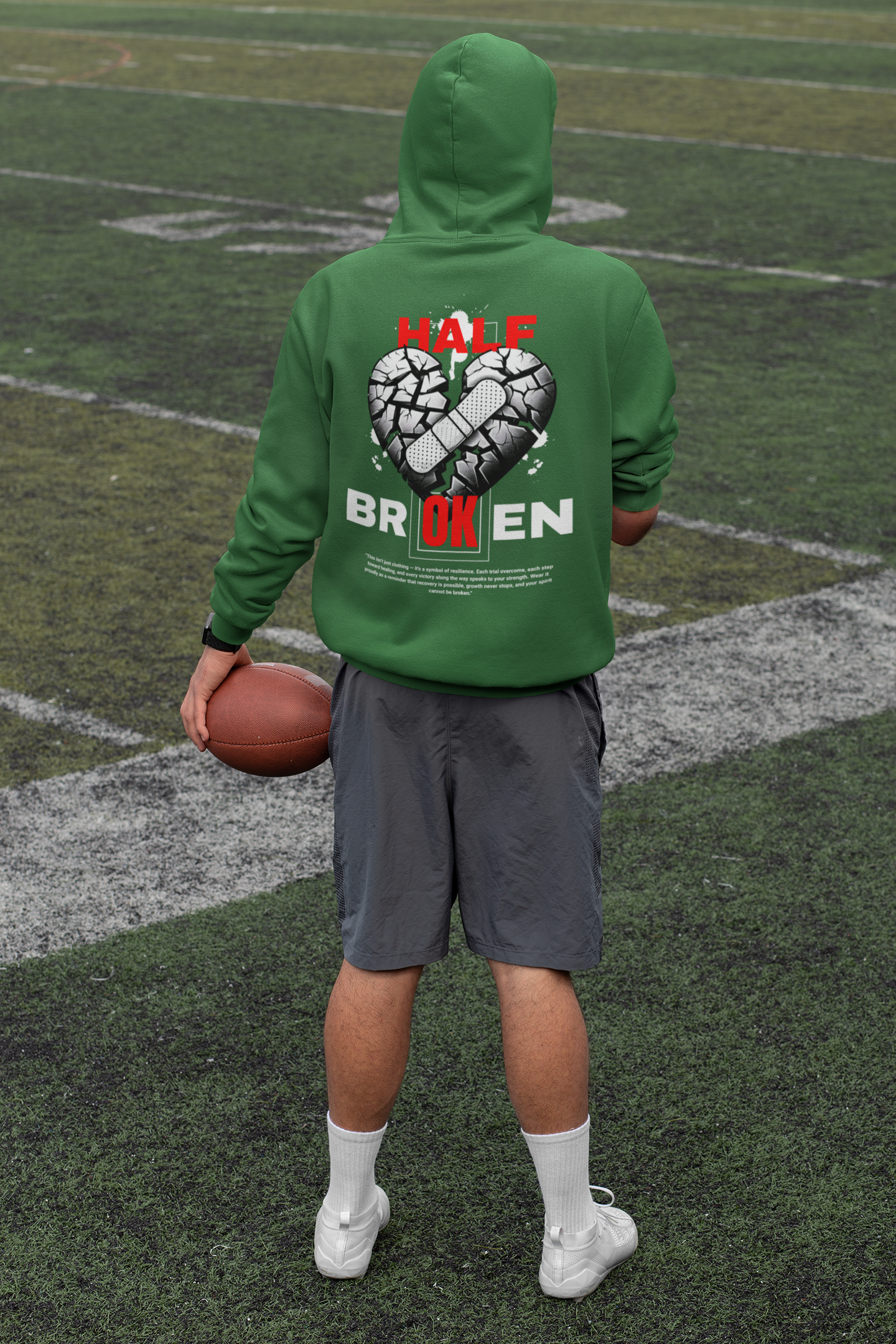Half Broken Unisex College Hoodie - Cozy Sweatshirt for Students, Gifts for College Friends, Casual Wear for Every Occasion