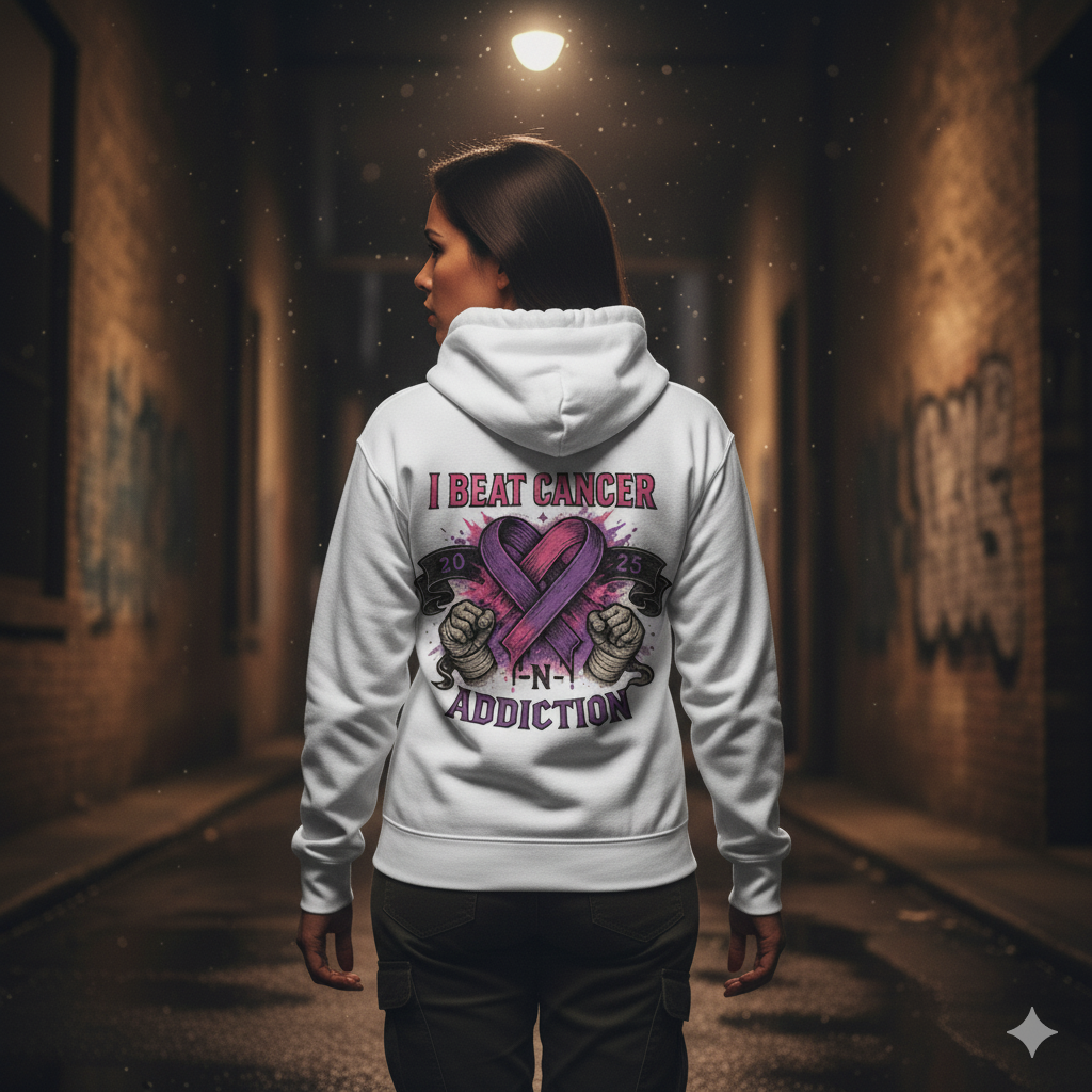 Hope & Strength Unisex Hoodie: Cancer Awareness, Compassion, Inspirational Gift, Comfort Wear, Supportive Apparel