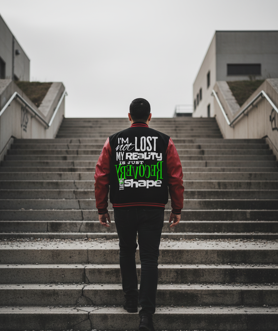 Unisex Heavyweight Letterman Jacket - Retro Inspired, Casual Wear, Perfect Gift for Friends, Motivational Statement, Unisex Fashion