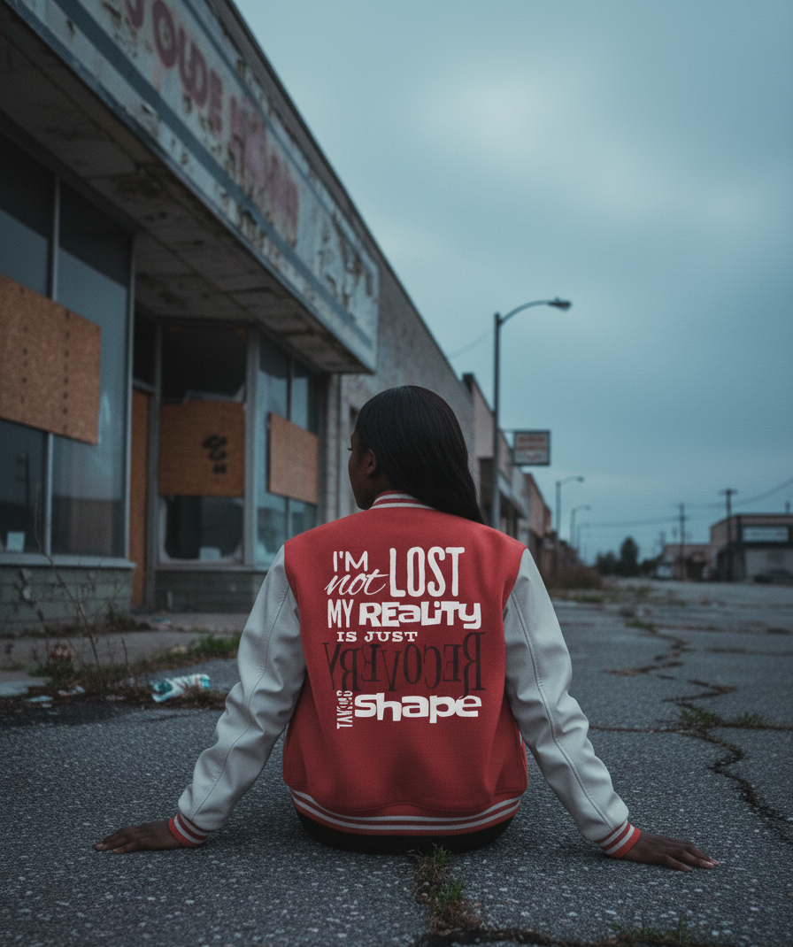 Unisex Heavyweight Letterman Jacket - Retro Style, Motivational Quote, Jacket for Sports Lovers, College Apparel, Gift for Graduates