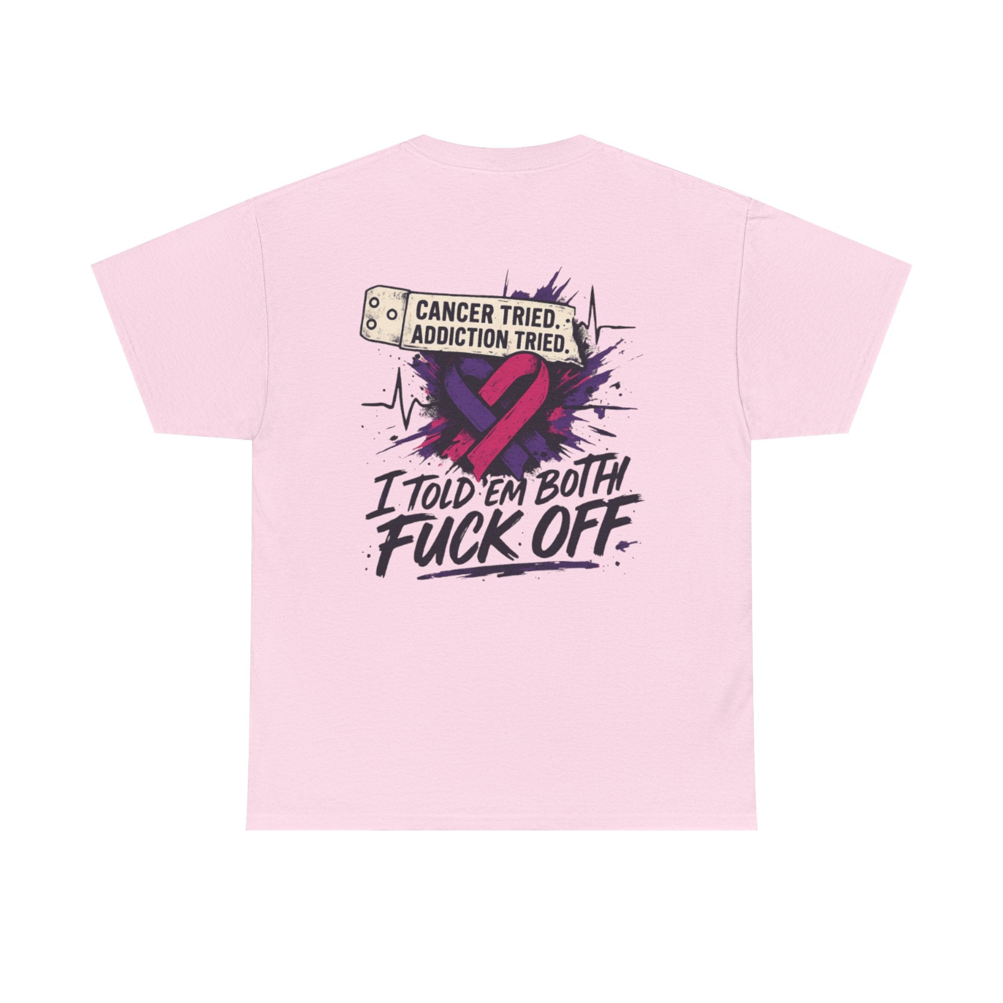 Empowering Unisex Heavy Cotton Tee - Cancer Awareness, Addiction Support, Gift for Survivors, Motivation, Everyday Wear, Inspirational Tee