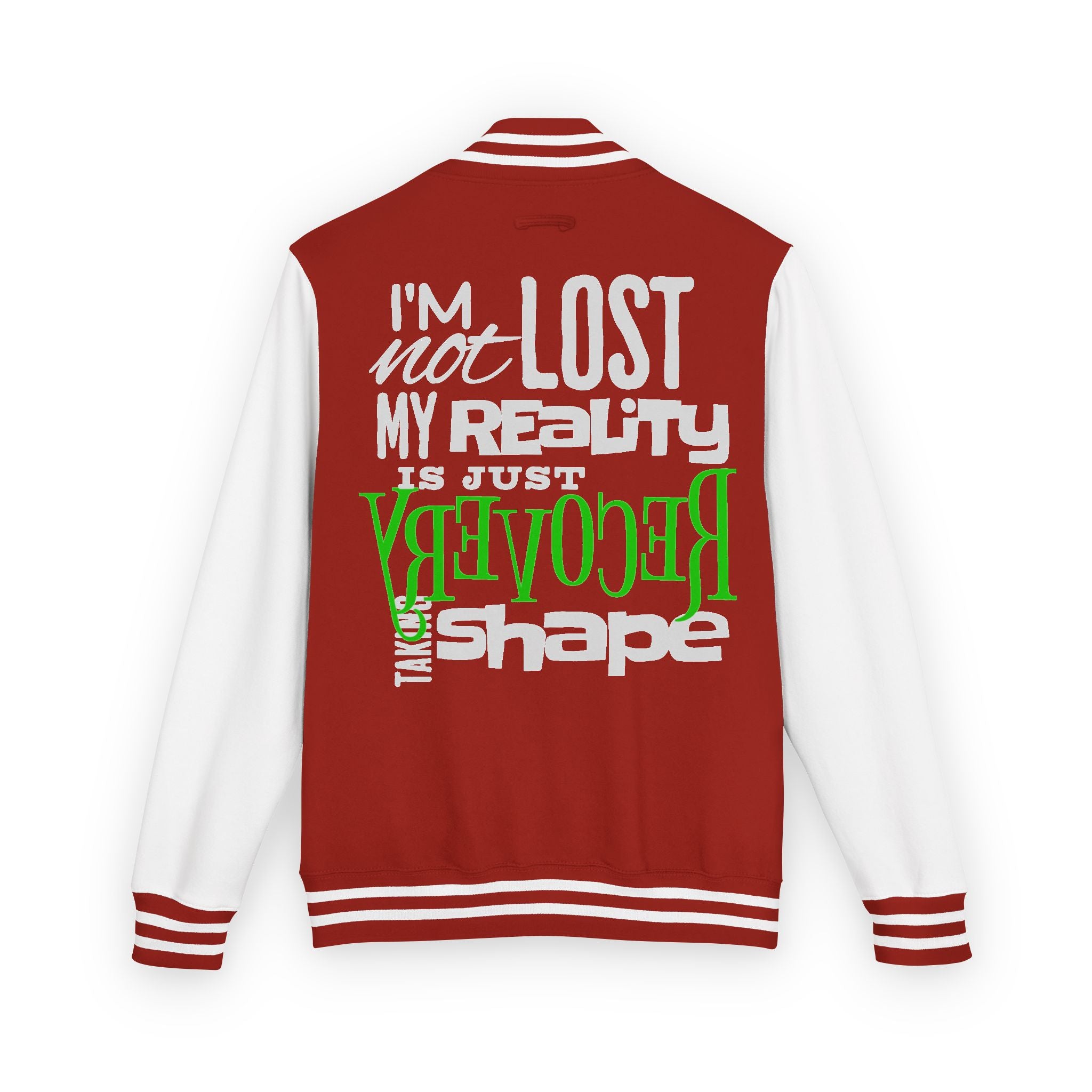 Unisex Heavyweight Letterman Jacket - Retro Inspired, Casual Wear, Perfect Gift for Friends, Motivational Statement, Unisex Fashion