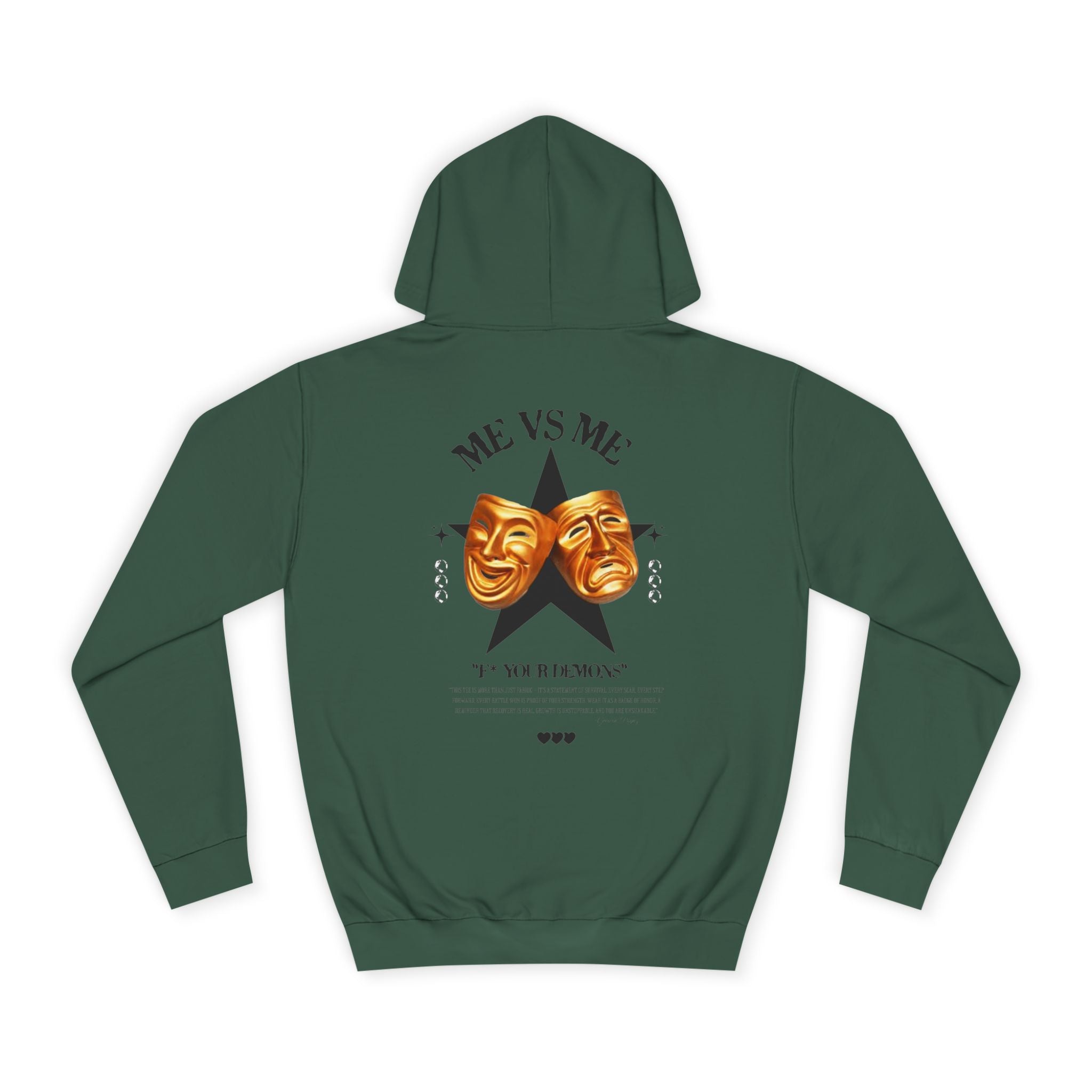 Unisex College Hoodie with Artistic Design, Cozy Casual Wear, Perfect for College Students, Gift for Friends, Vibrant Graphic Sweatshirt
