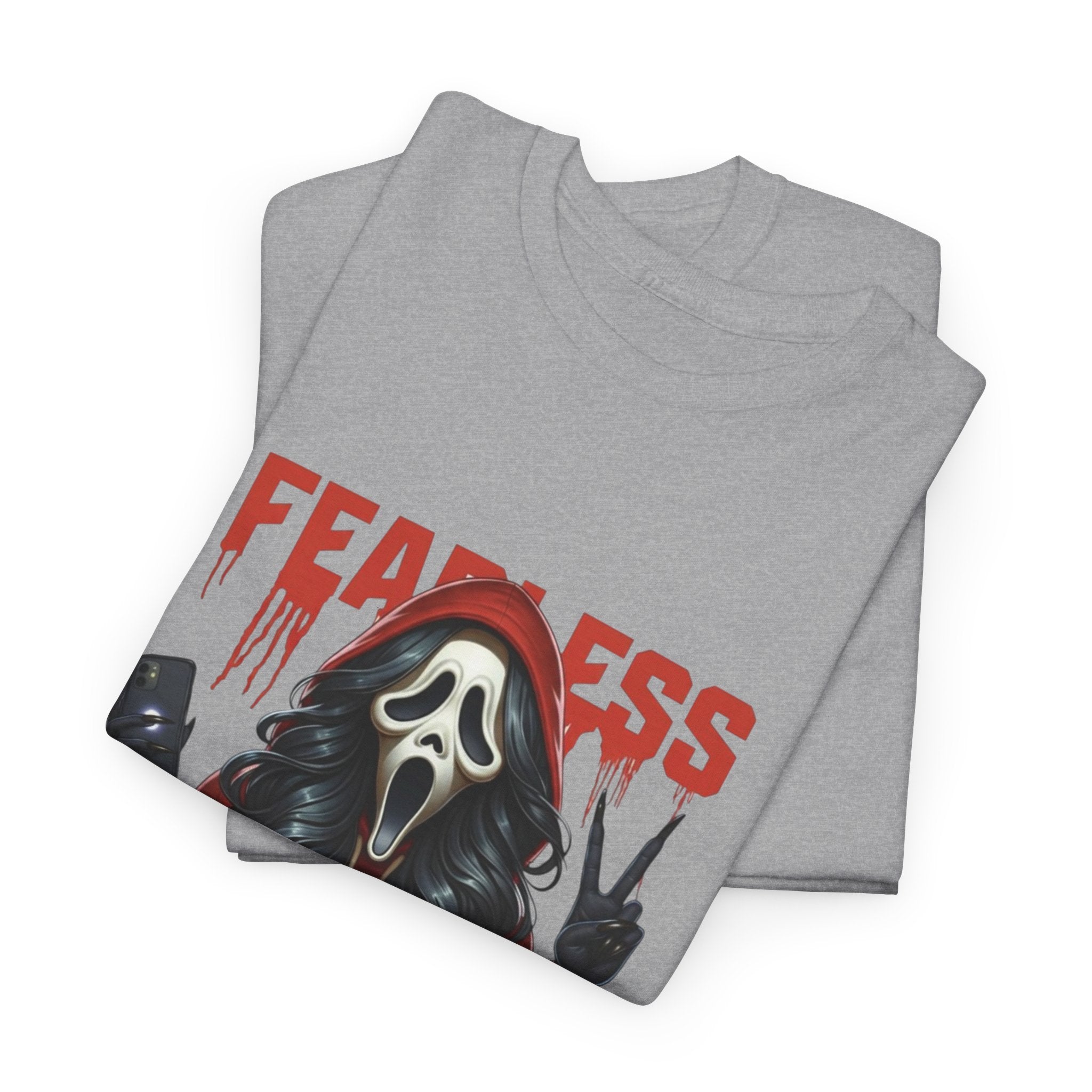 (DESIGN ON FRONT) Fearless in Recovery Unisex Heavy Cotton Tee