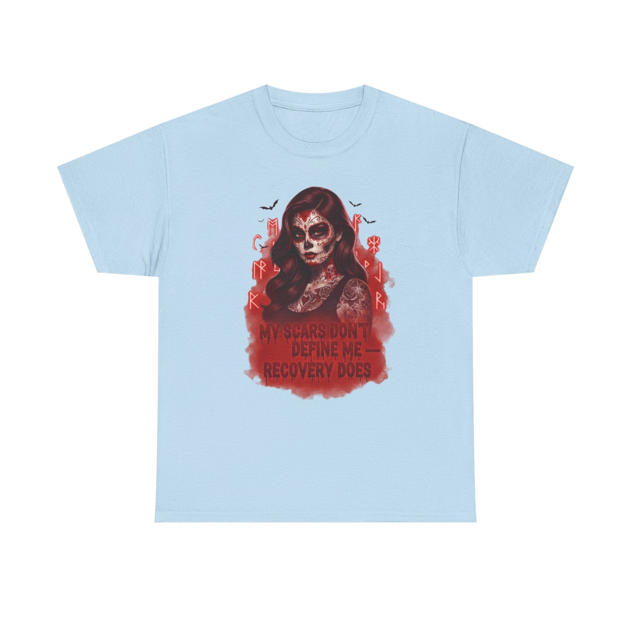 Vibrant Recovery Tee: Embrace Resilience, Unisex Heavy Cotton Tee for Confidence, Motivational T-Shirt, Recovery Shirt, Empowerment Wear