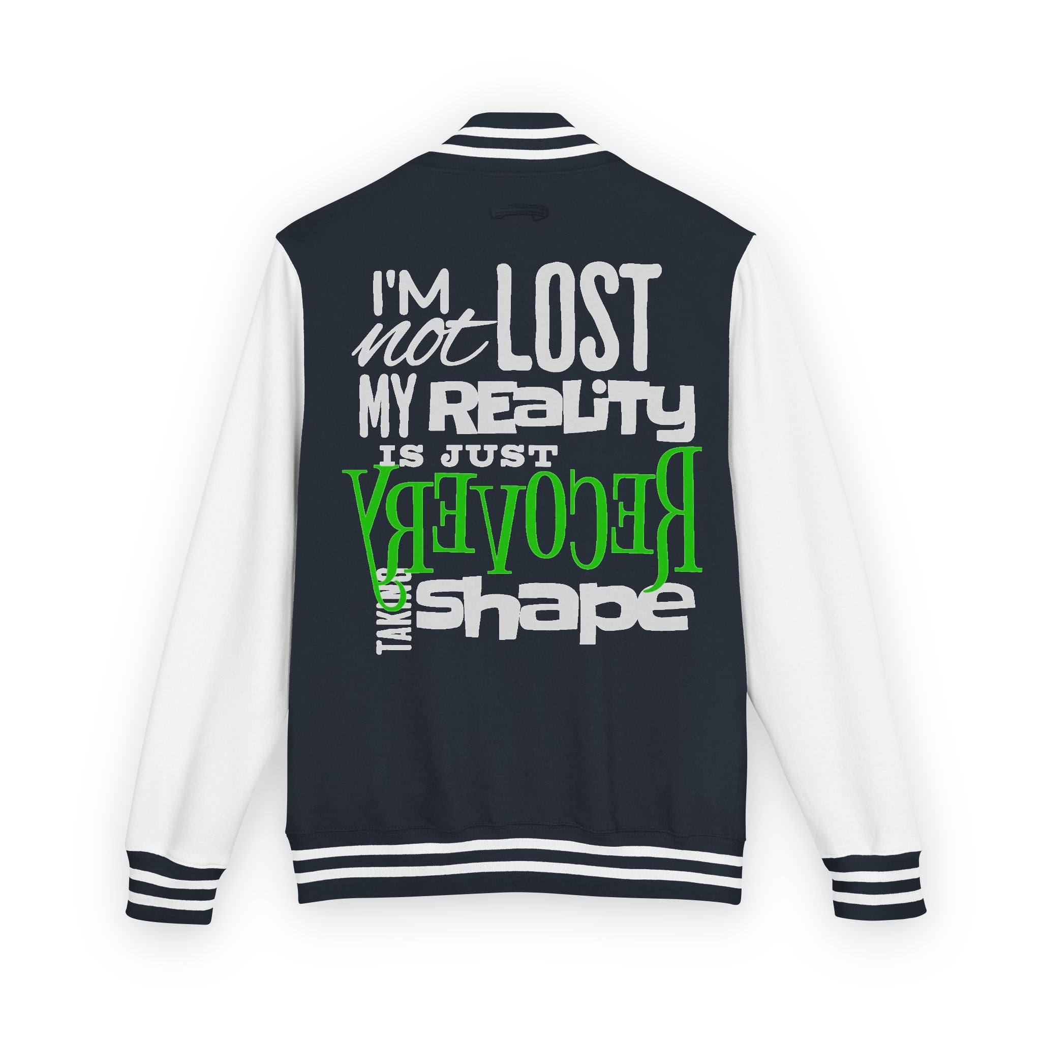 Unisex Heavyweight Letterman Jacket - Retro Inspired, Casual Wear, Perfect Gift for Friends, Motivational Statement, Unisex Fashion