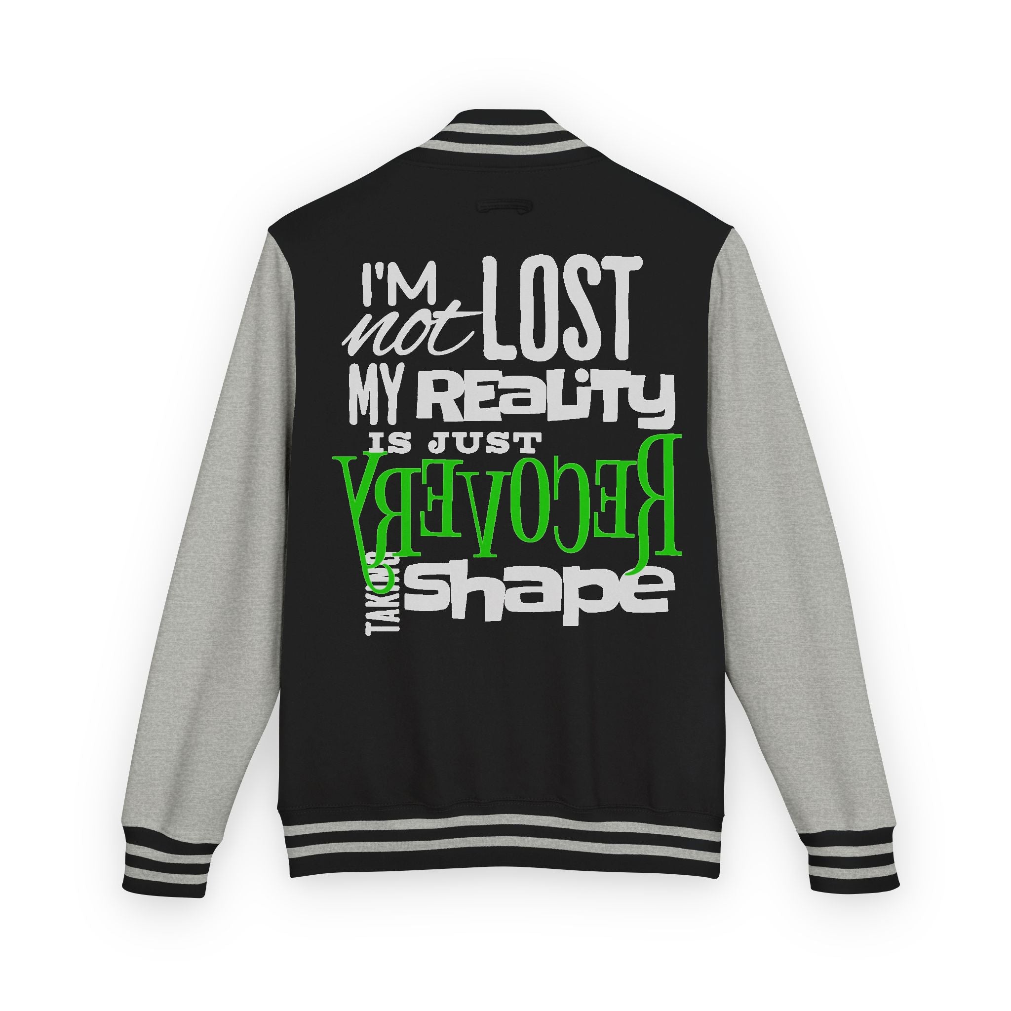 Unisex Heavyweight Letterman Jacket - Retro Inspired, Casual Wear, Perfect Gift for Friends, Motivational Statement, Unisex Fashion