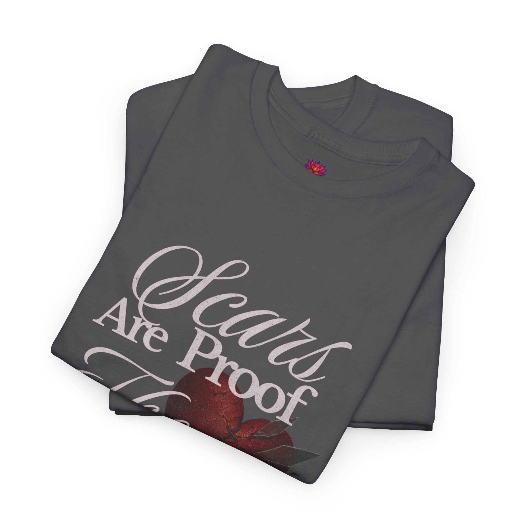 (DESIGN ON FRONT) Heartfelt Inspirational Unisex Tee, Motivational T-Shirt, Healing Message Shirt, Gift for Friends, Self-Care Apparel