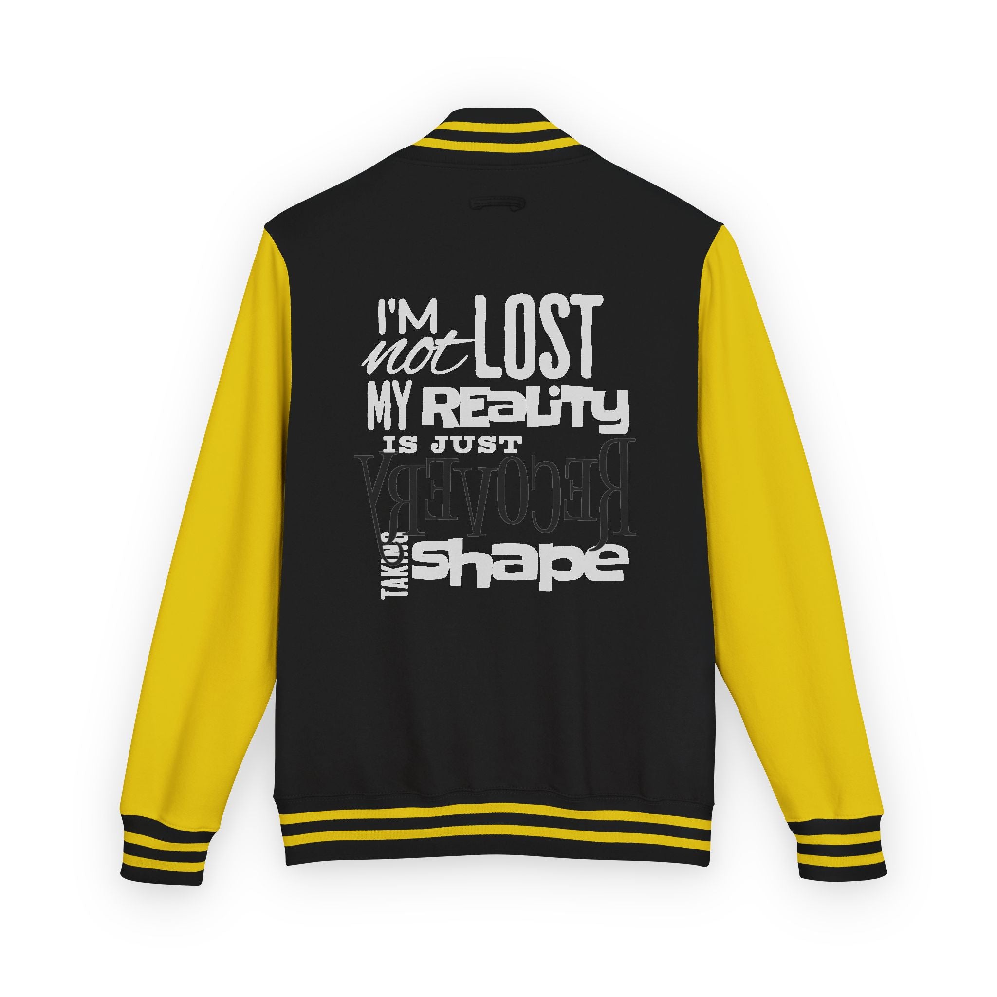 Unisex Heavyweight Letterman Jacket - Retro Style, Motivational Quote, Jacket for Sports Lovers, College Apparel, Gift for Graduates