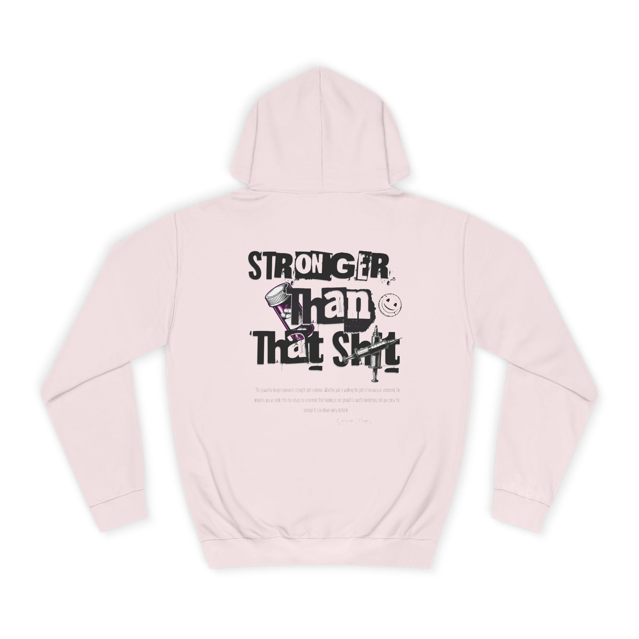Vibrant Motivational College Hoodie, Unisex Apparel for Students, Perfect for Graduation, Casual Wear, Inspiring Gift for Friends