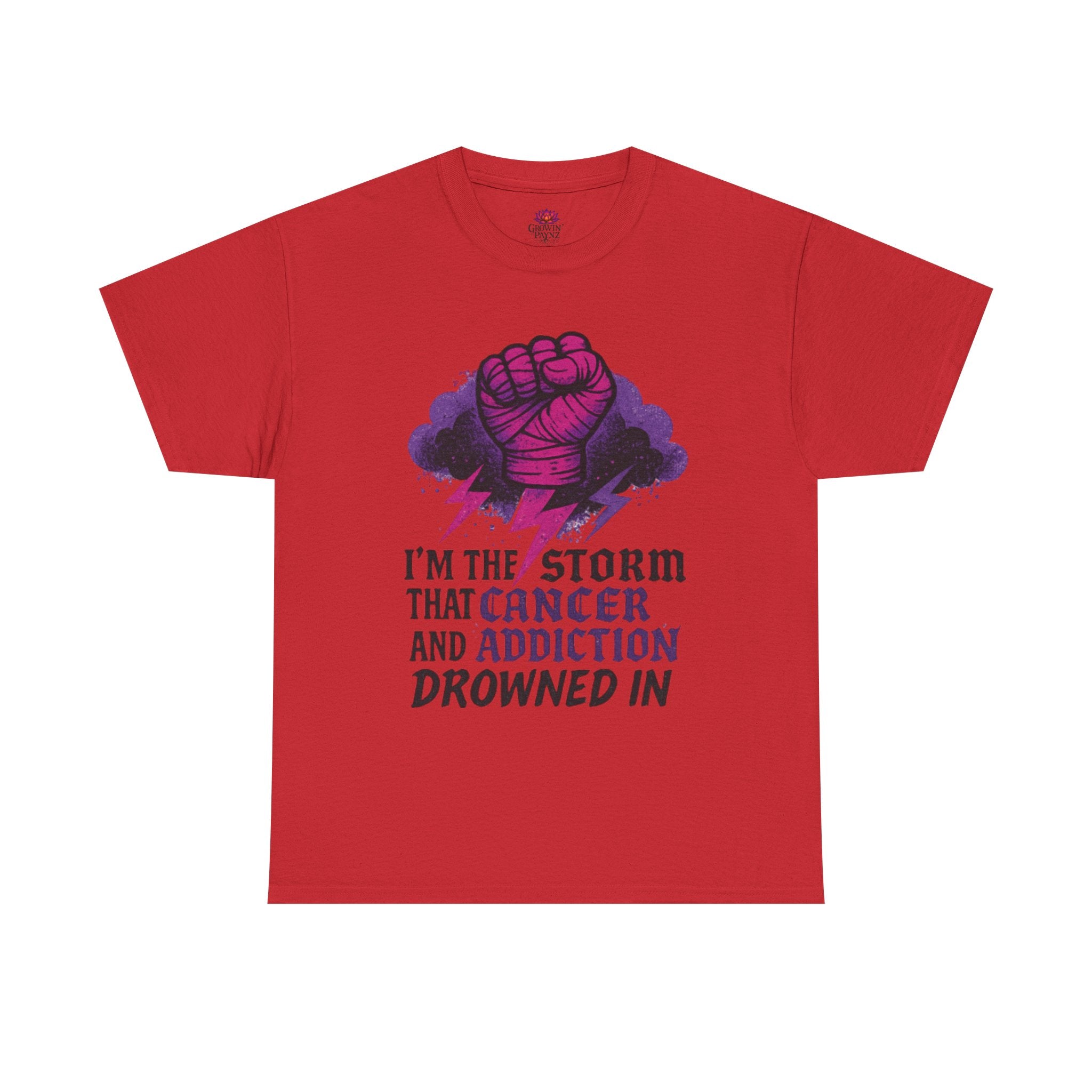 Empowering Cancer Awareness T-Shirt - Fight Against Addiction, Hope, Strength, Gift for Survivors, Unisex Tee
