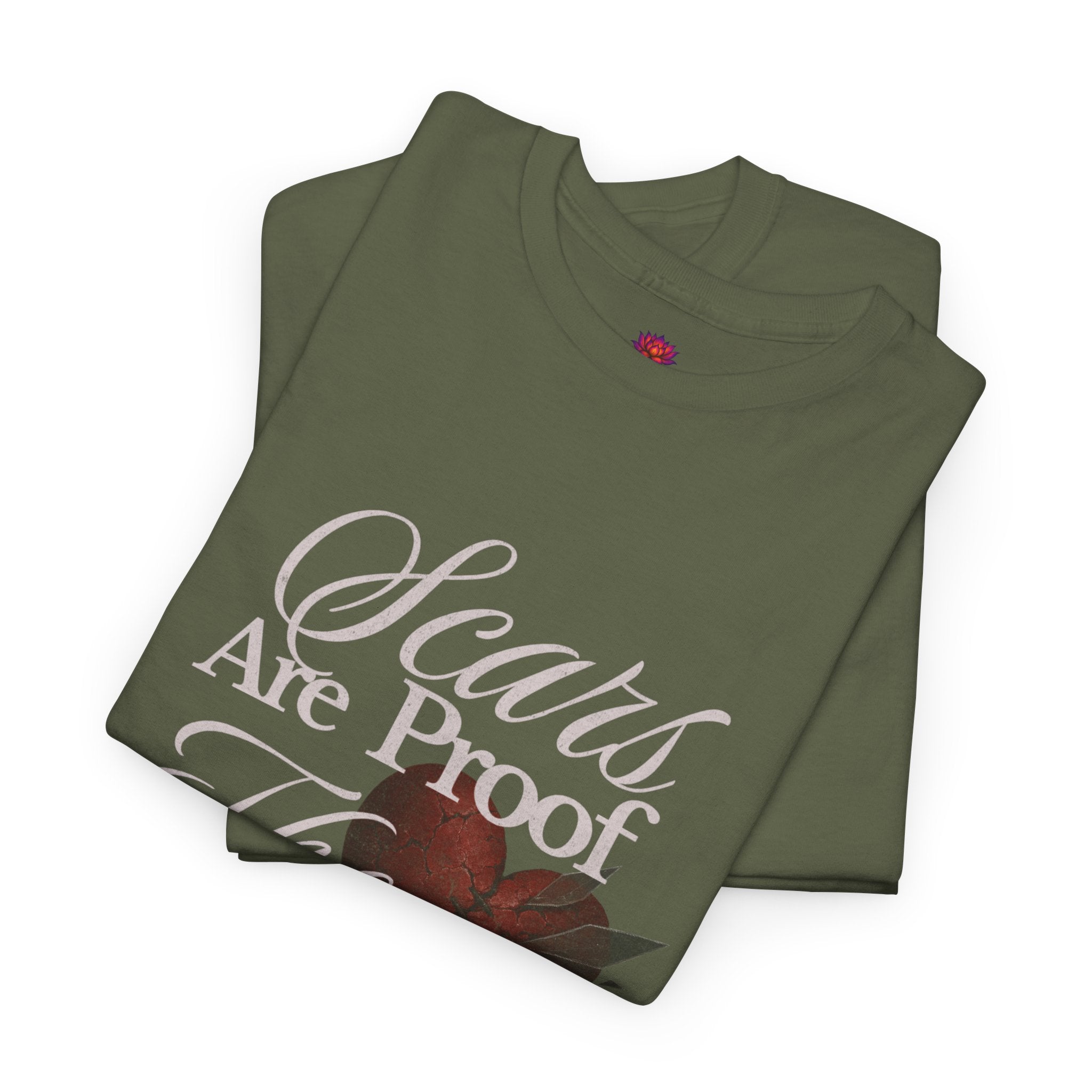 (DESIGN ON FRONT) Heartfelt Inspirational Unisex Tee, Motivational T-Shirt, Healing Message Shirt, Gift for Friends, Self-Care Apparel