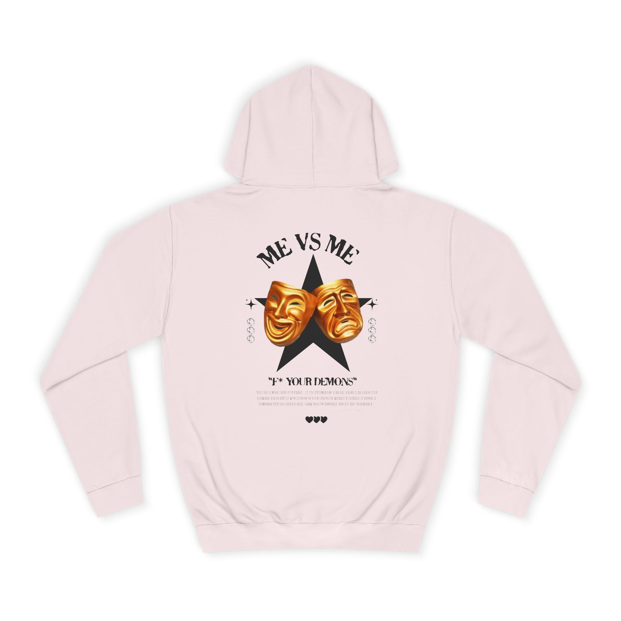 Unisex College Hoodie with Artistic Design, Cozy Casual Wear, Perfect for College Students, Gift for Friends, Vibrant Graphic Sweatshirt