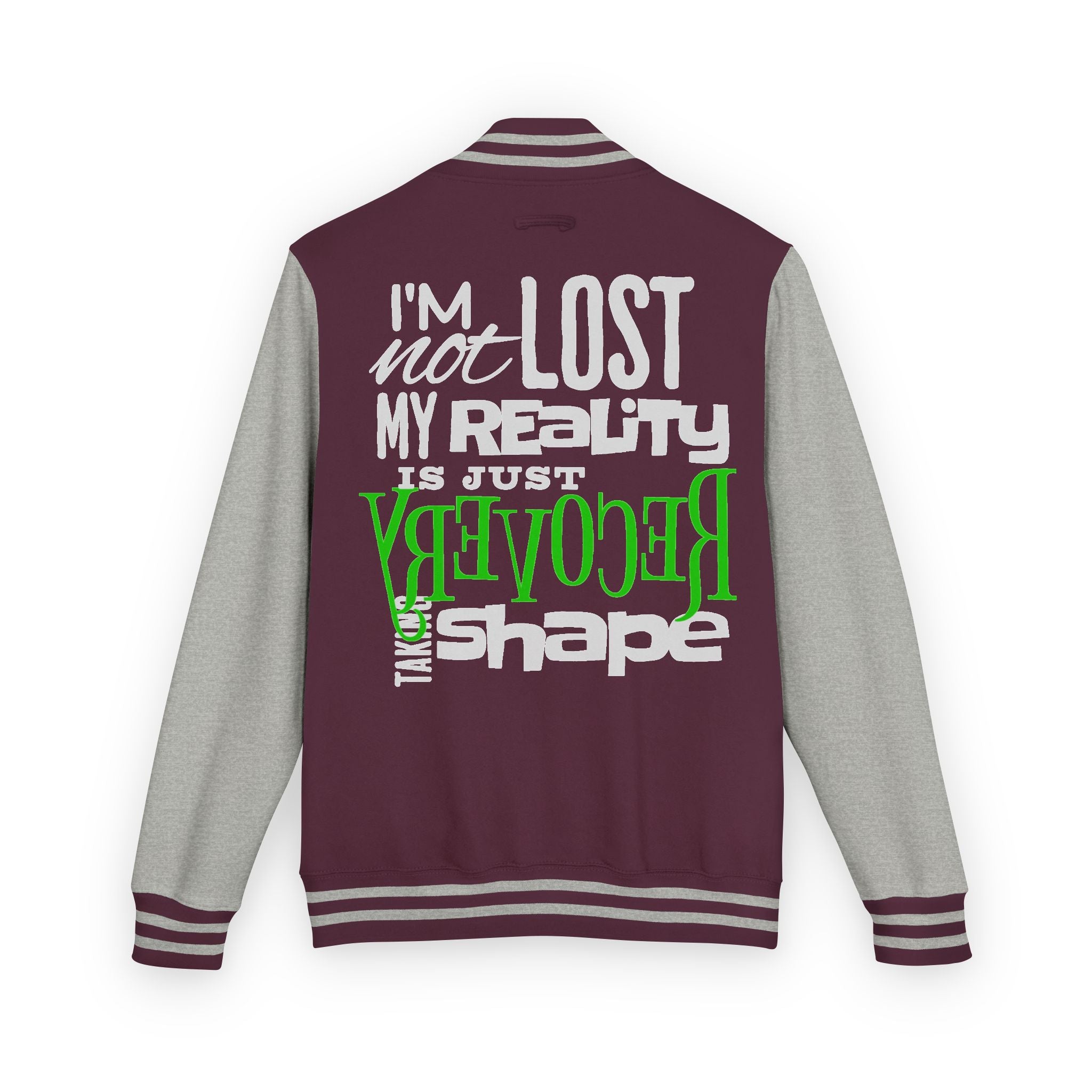 Unisex Heavyweight Letterman Jacket - Retro Inspired, Casual Wear, Perfect Gift for Friends, Motivational Statement, Unisex Fashion