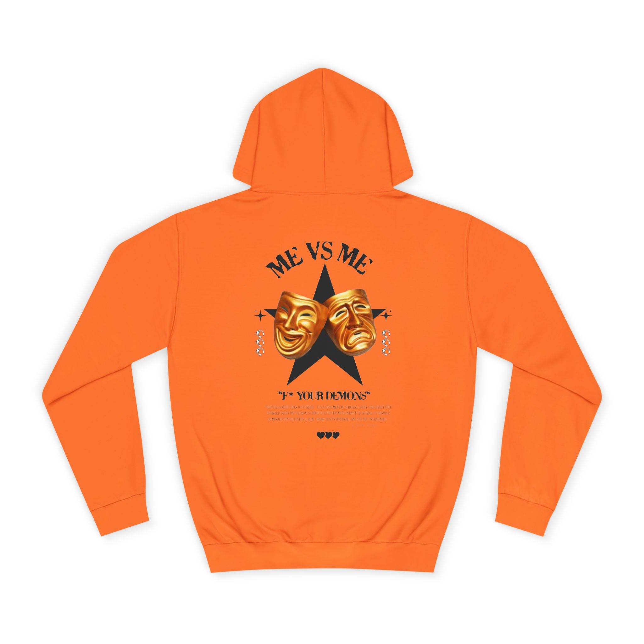 Unisex College Hoodie with Artistic Design, Cozy Casual Wear, Perfect for College Students, Gift for Friends, Vibrant Graphic Sweatshirt