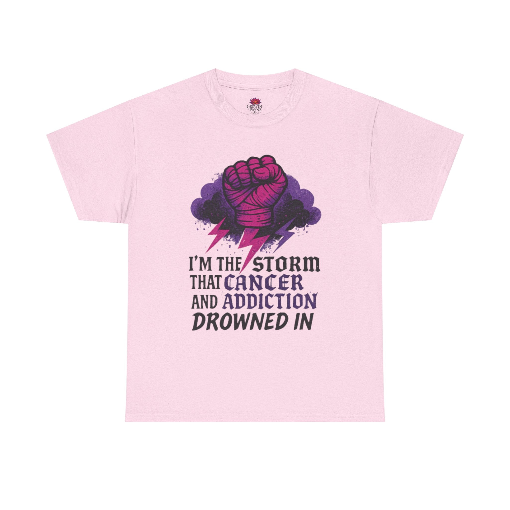 Empowering Cancer Awareness T-Shirt - Fight Against Addiction, Hope, Strength, Gift for Survivors, Unisex Tee