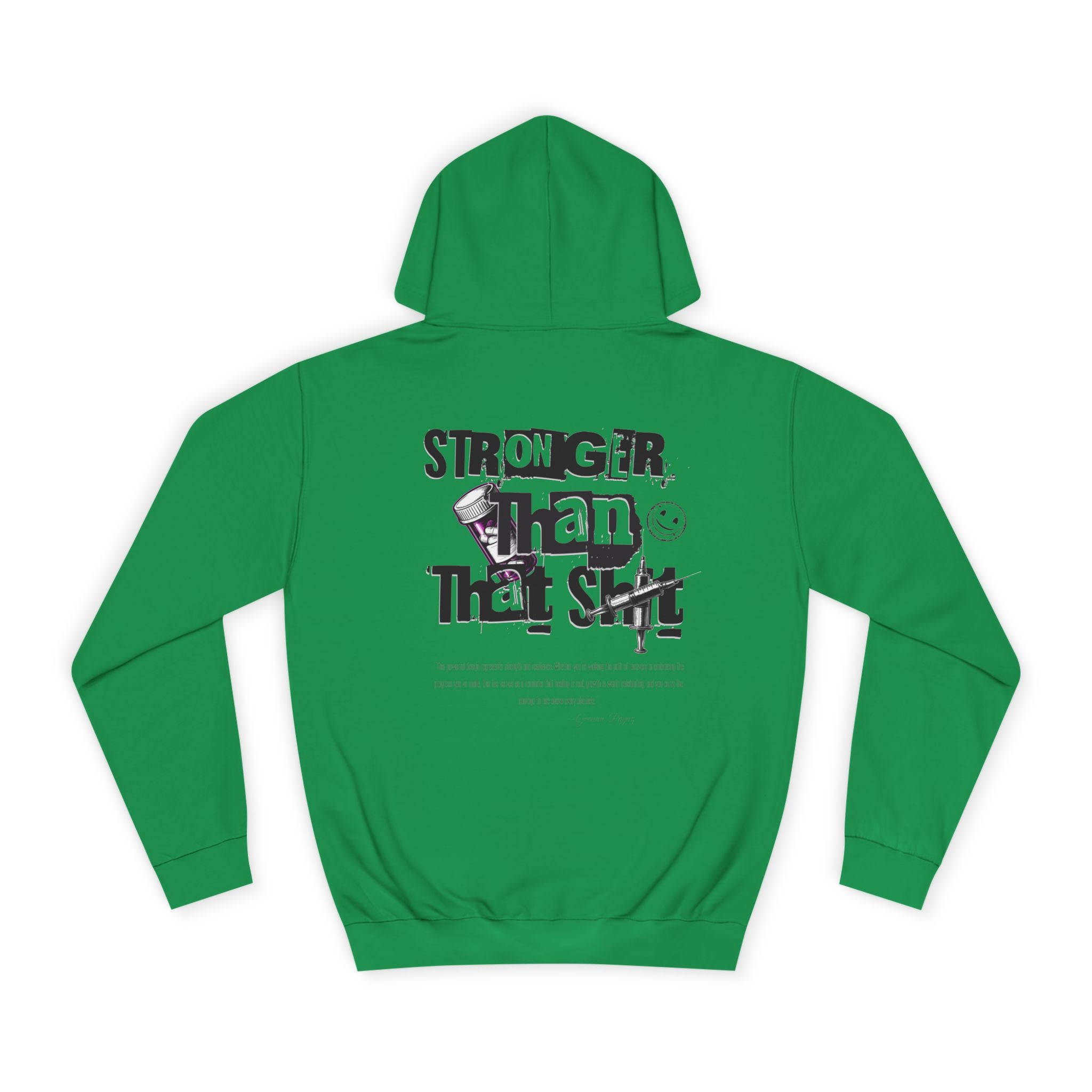 Vibrant Motivational College Hoodie, Unisex Apparel for Students, Perfect for Graduation, Casual Wear, Inspiring Gift for Friends