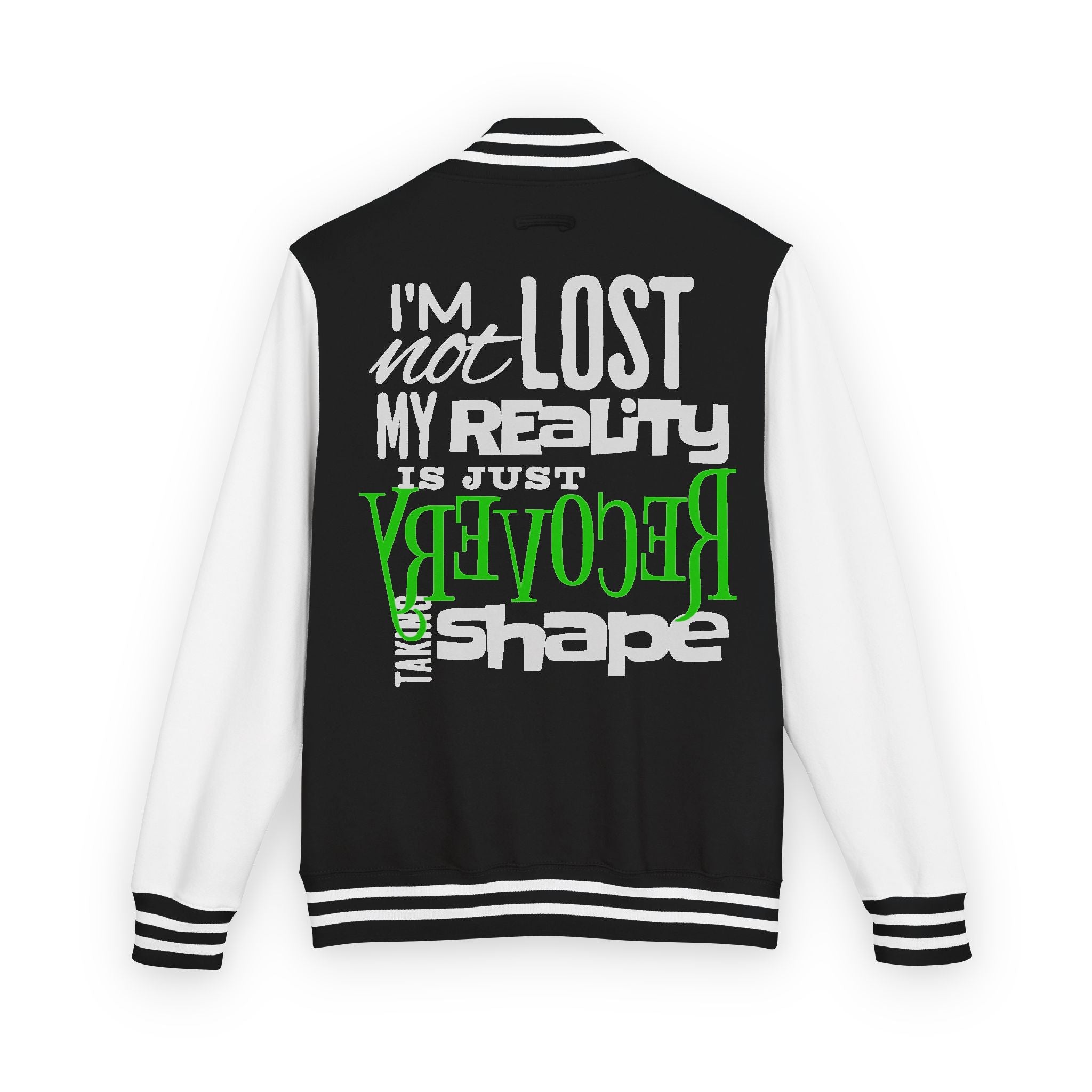 Unisex Heavyweight Letterman Jacket - Retro Inspired, Casual Wear, Perfect Gift for Friends, Motivational Statement, Unisex Fashion