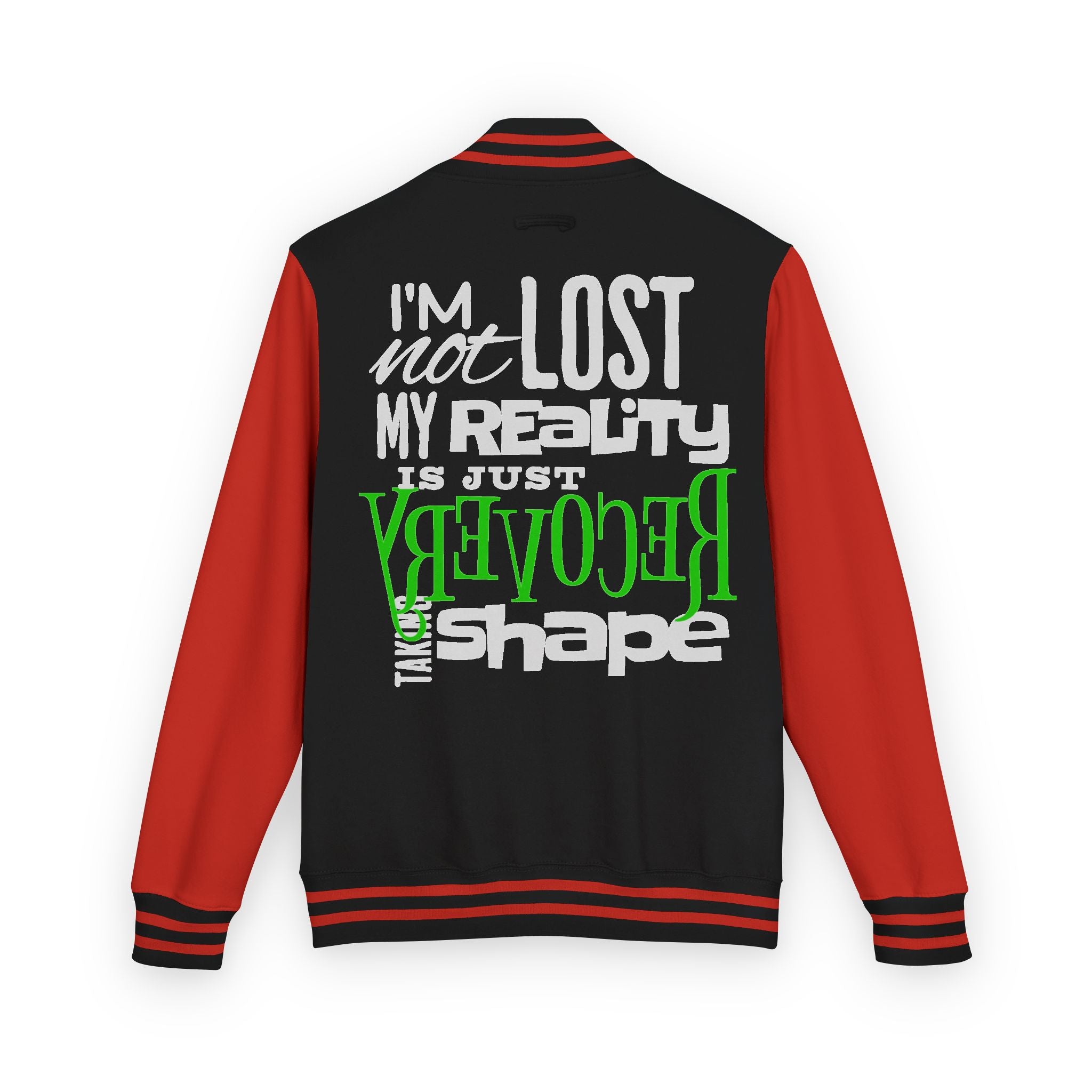 Unisex Heavyweight Letterman Jacket - Retro Inspired, Casual Wear, Perfect Gift for Friends, Motivational Statement, Unisex Fashion