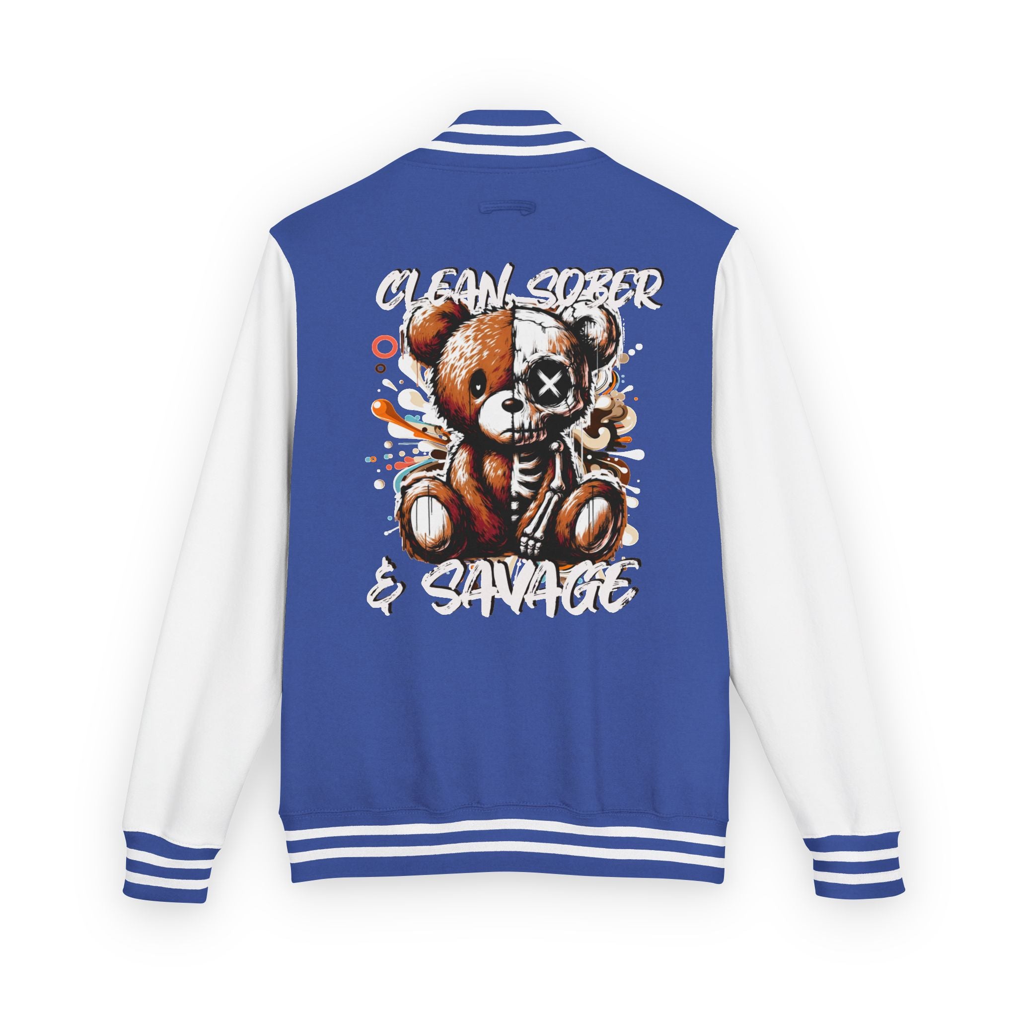 Clean, Sober & Savage Unisex Heavyweight Letterman Jacket | Trendy College Apparel, Retro Sportswear, Casual Jacket, Gift for Teens, [...]