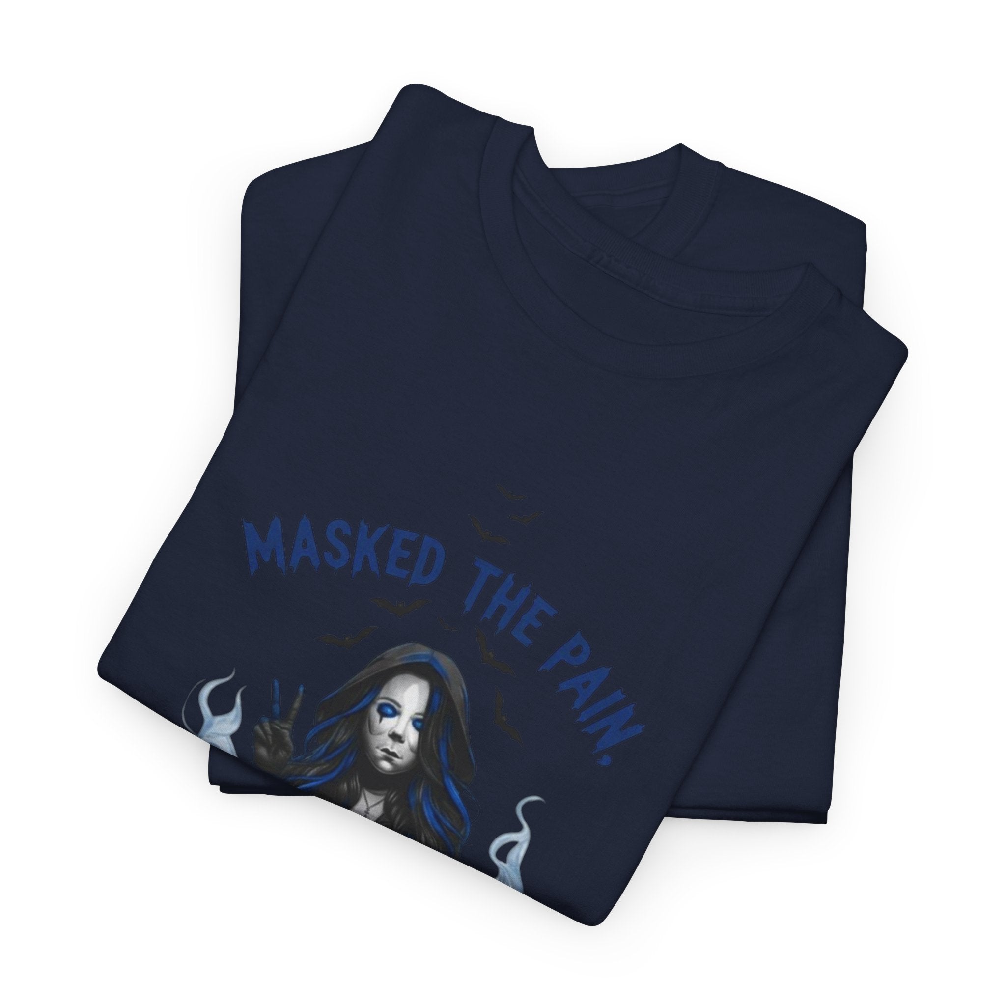 Recovery-Themed Unisex Heavy Cotton Tee – Masked The Pain, Gift for Mental Health Awareness, Comfortable Casual Wear, Support Recovery [...]