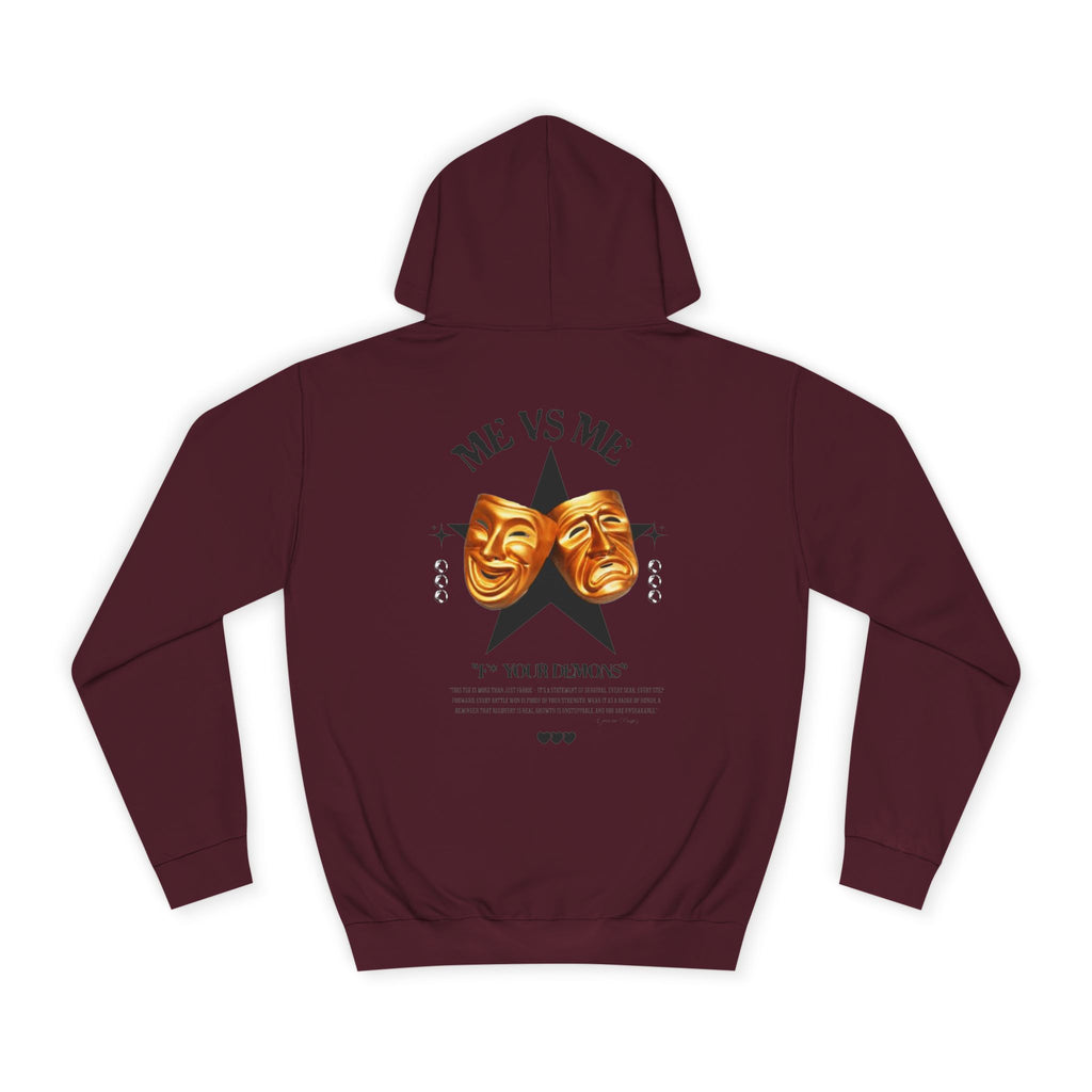 Unisex College Hoodie with Artistic Design, Cozy Casual Wear, Perfect for College Students, Gift for Friends, Vibrant Graphic Sweatshirt