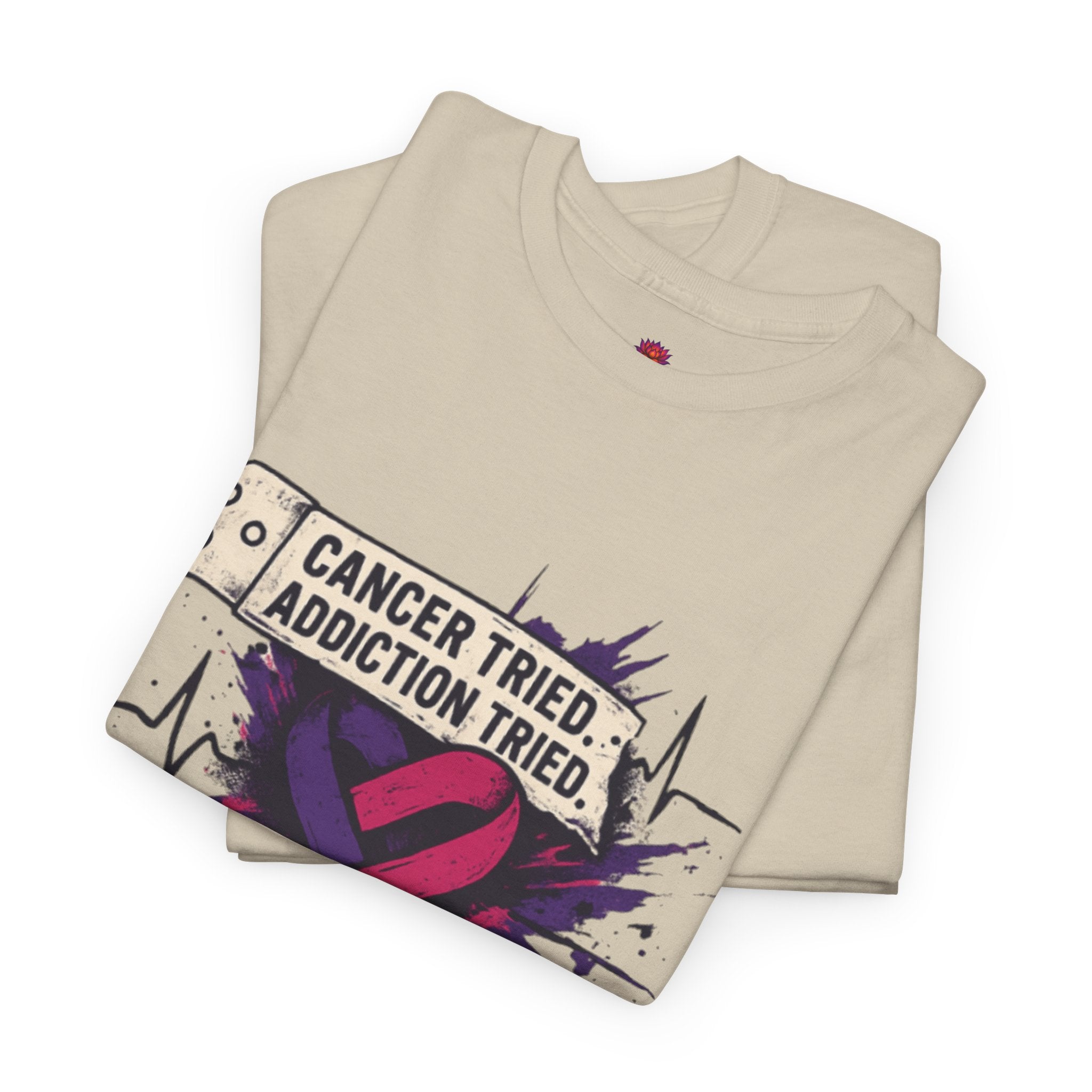 Unisex Heavy Cotton Tee with Bold Statement Design | Supportive Gift for Survivors, Casual Wear, Awareness Events, Everyday Comfort, [...]