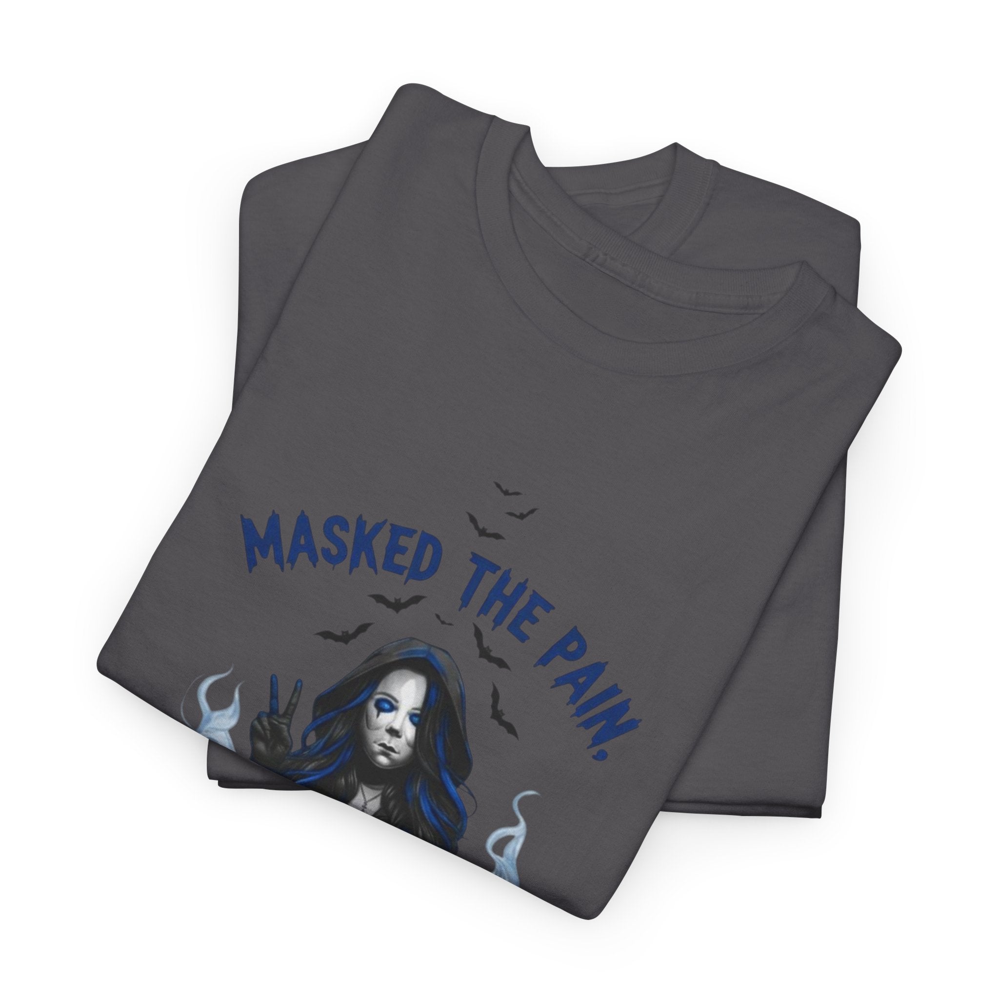 Recovery-Themed Unisex Heavy Cotton Tee – Masked The Pain, Gift for Mental Health Awareness, Comfortable Casual Wear, Support Recovery [...]