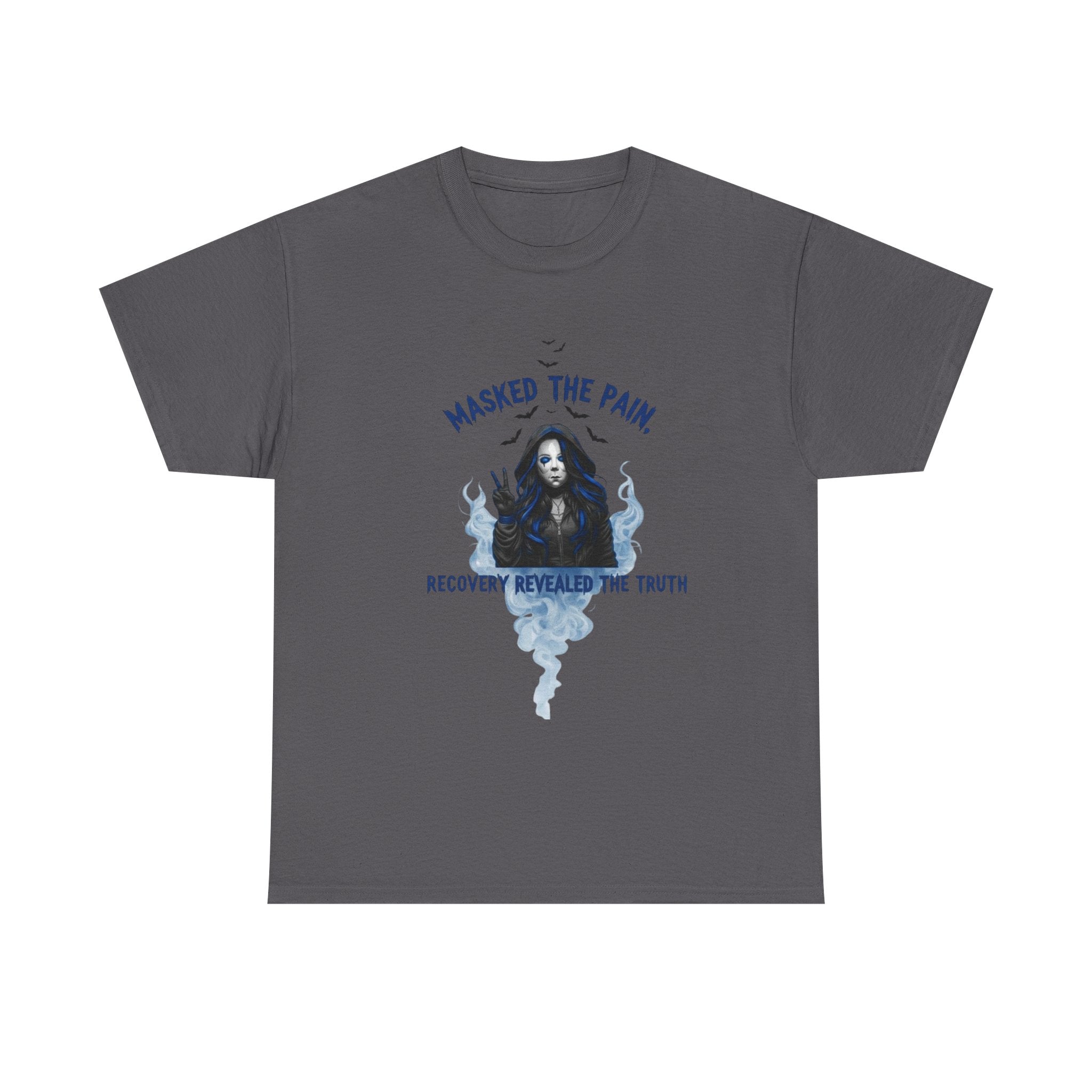 Recovery-Themed Unisex Heavy Cotton Tee – Masked The Pain, Gift for Mental Health Awareness, Comfortable Casual Wear, Support Recovery [...]