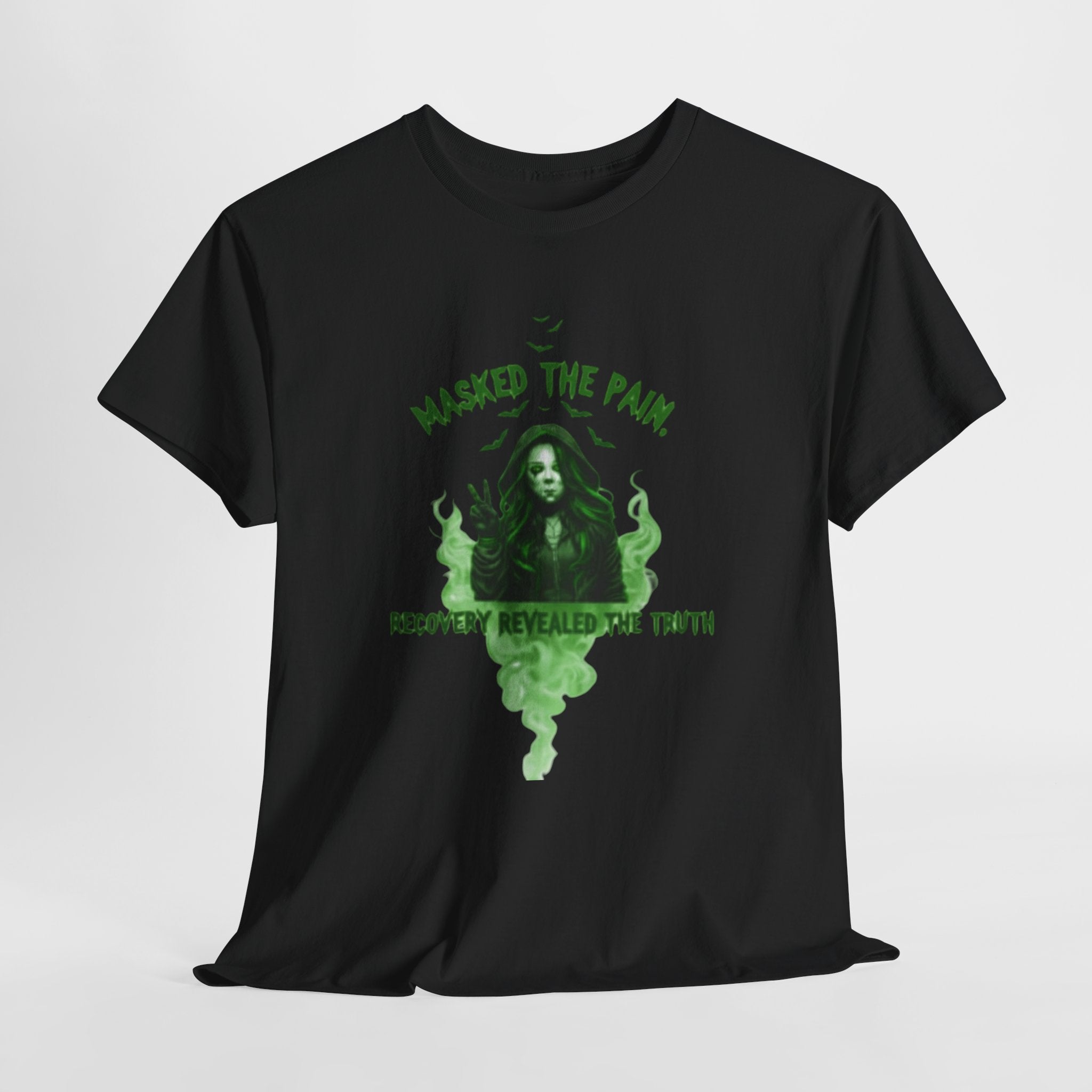 Recovery Awareness Tee, Masked The Pain Shirt, Unisex Cotton T-Shirt, Support Mental Health, Gift for Friends and Family, Recovery [...]